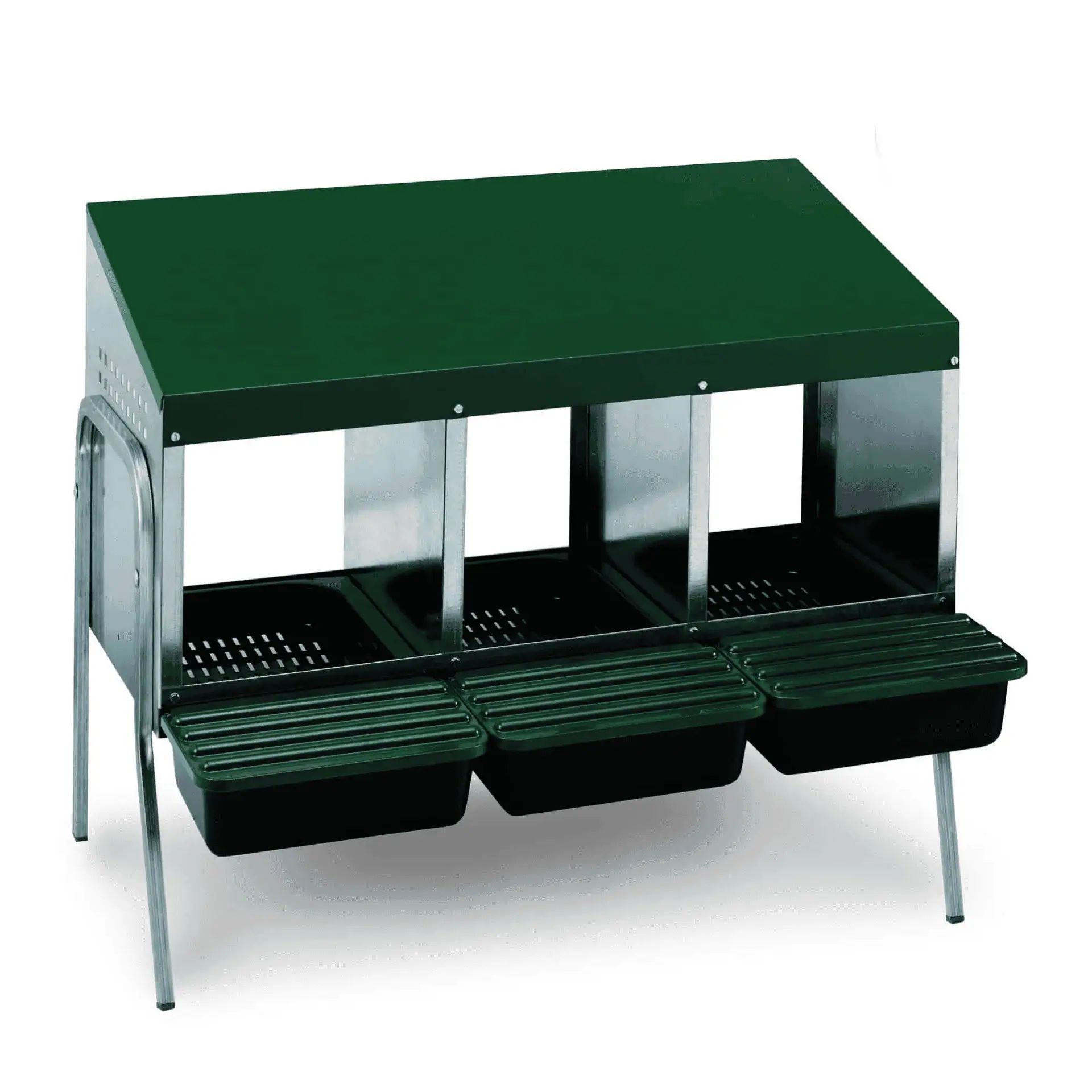 Agrarzone Pondoir pour poules sur pieds 3 compartiments