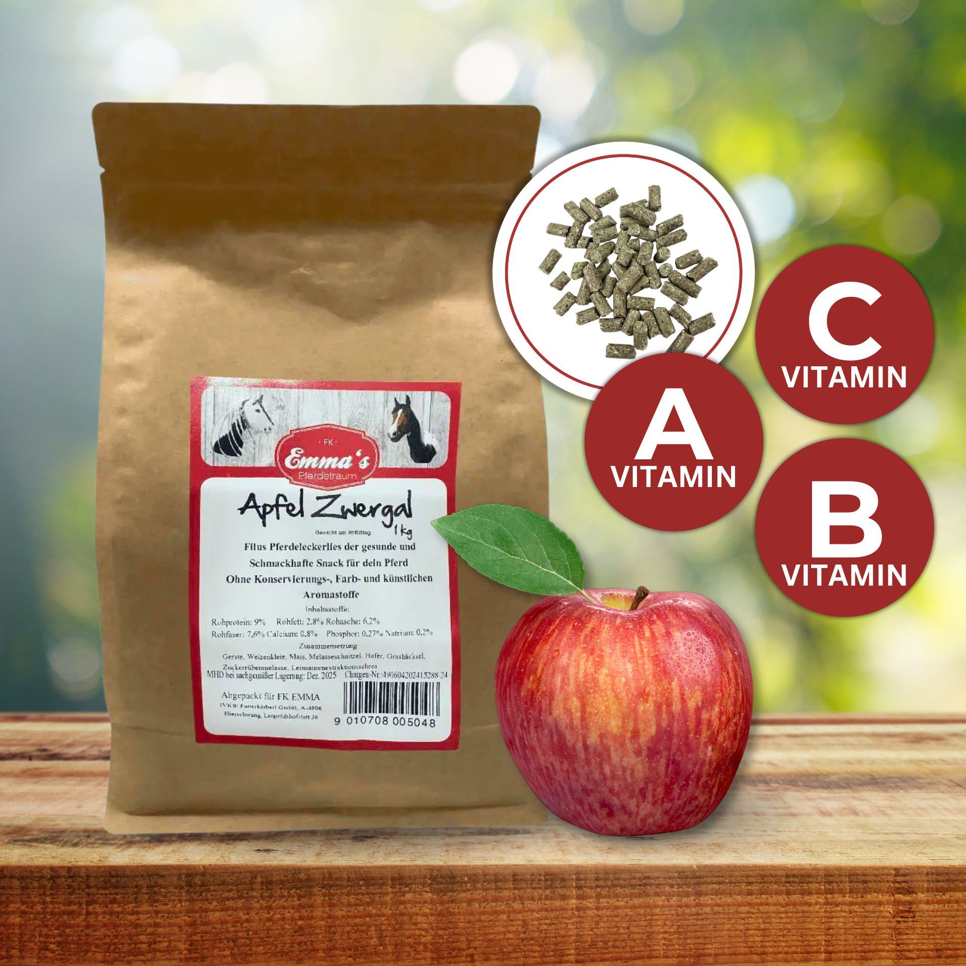 Friandise Emmas Horse Pomme Zwergal 1 kg