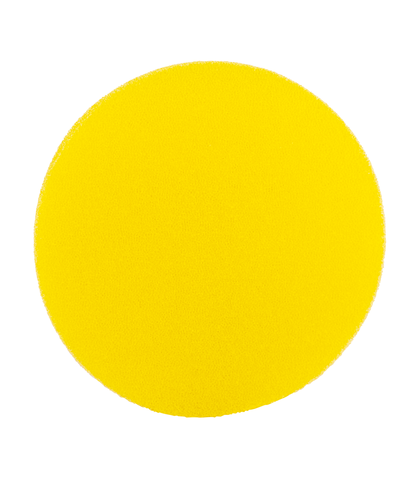 gelbe runde Scheibe aus Schaumstoff