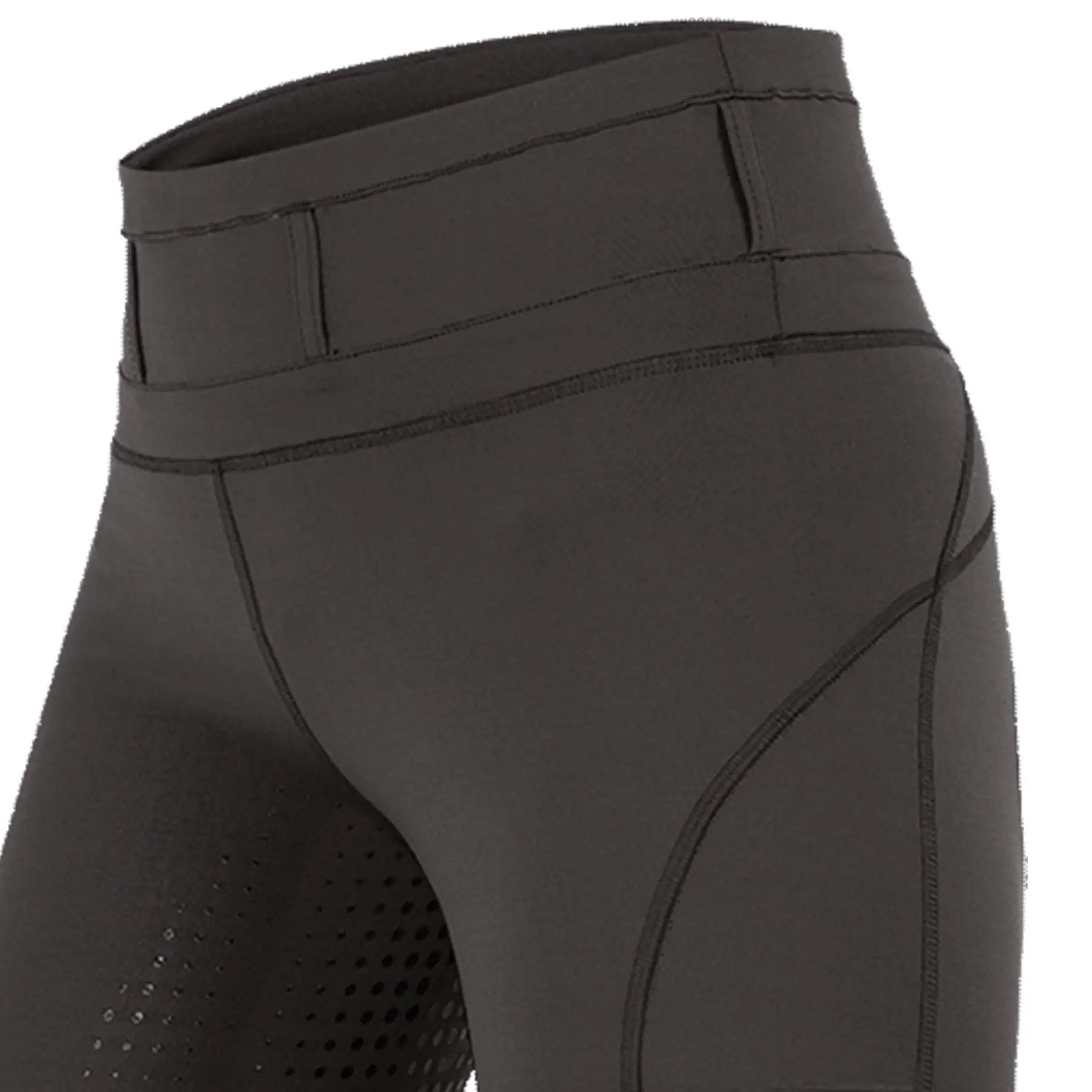 Legging d'équitation taille haute Hanna ELT, fond intégral silicone, boue 34