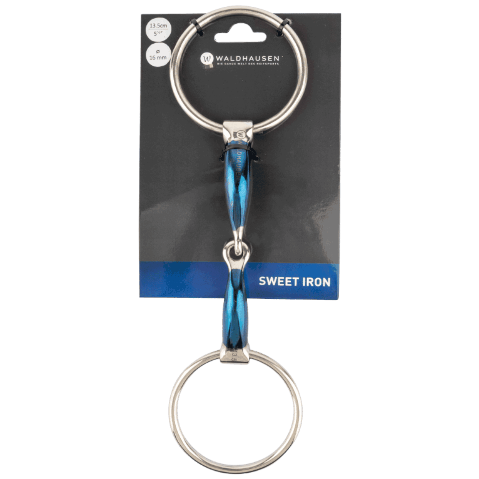 Waldhausen Sweet Iron Mors Anneaux Mobiles, brisure simple, pour Chevaux, emballage