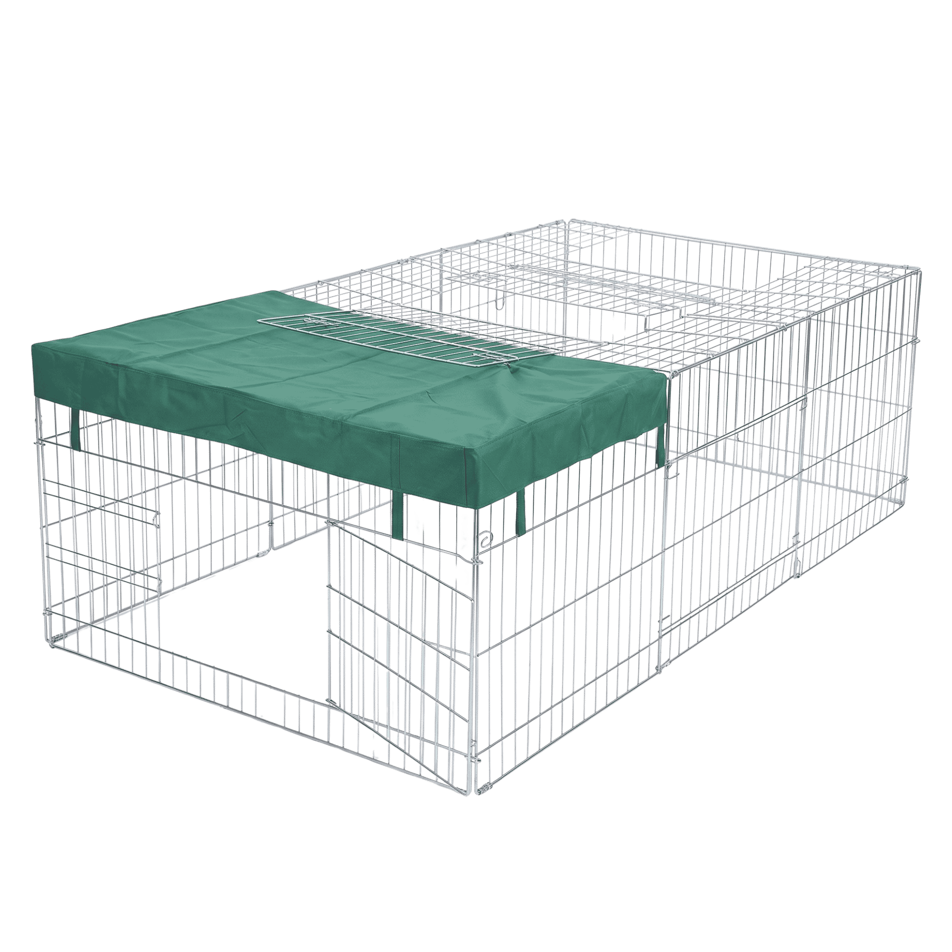 Agrarzone Rabbit Run with Cover 216x116x65 cm, Galvanised