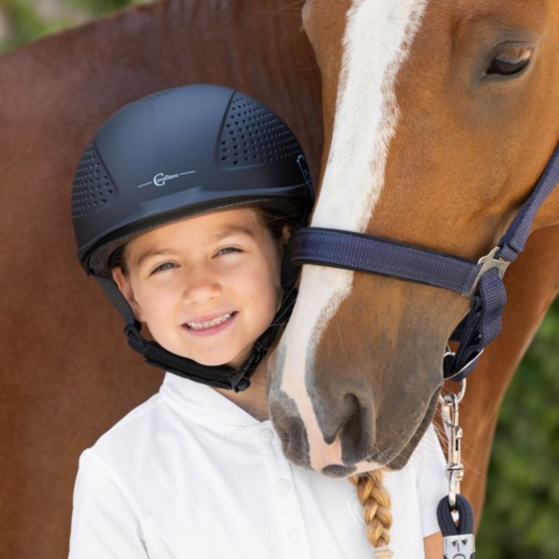 Covalliero Casco Equitazione Bambini Beauty 2.0 con Disc-System, in uso