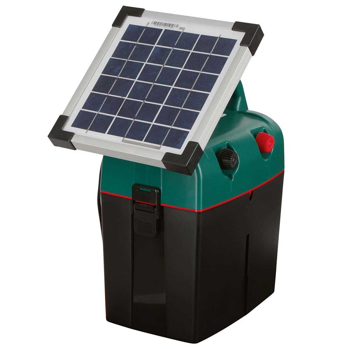 AKO Solarmodul 9V, 4 Watt mit Halterung für Weidezaungeräte, Vorderansicht, Solarpanel