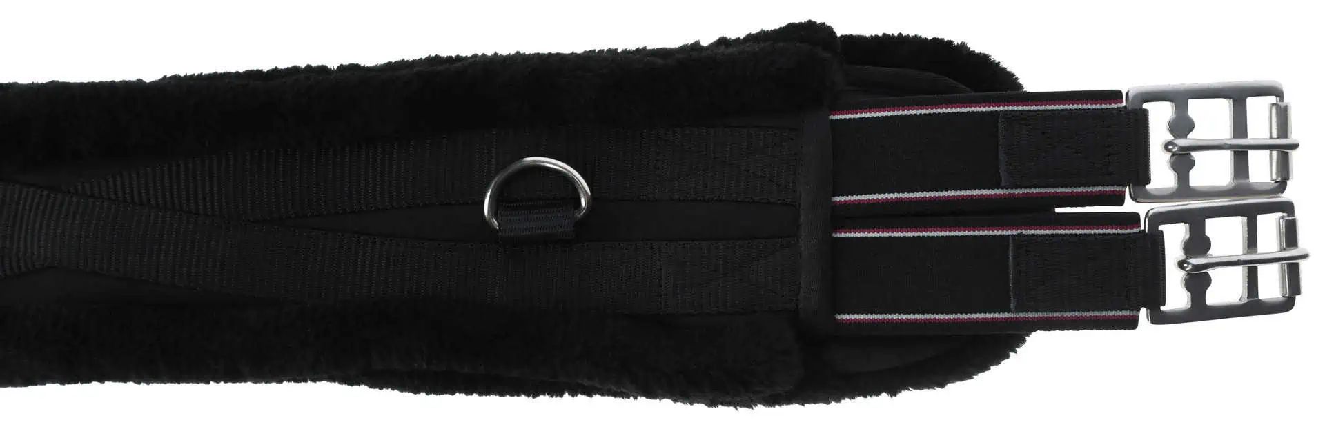 Sangle avec fourrure synthétique noire