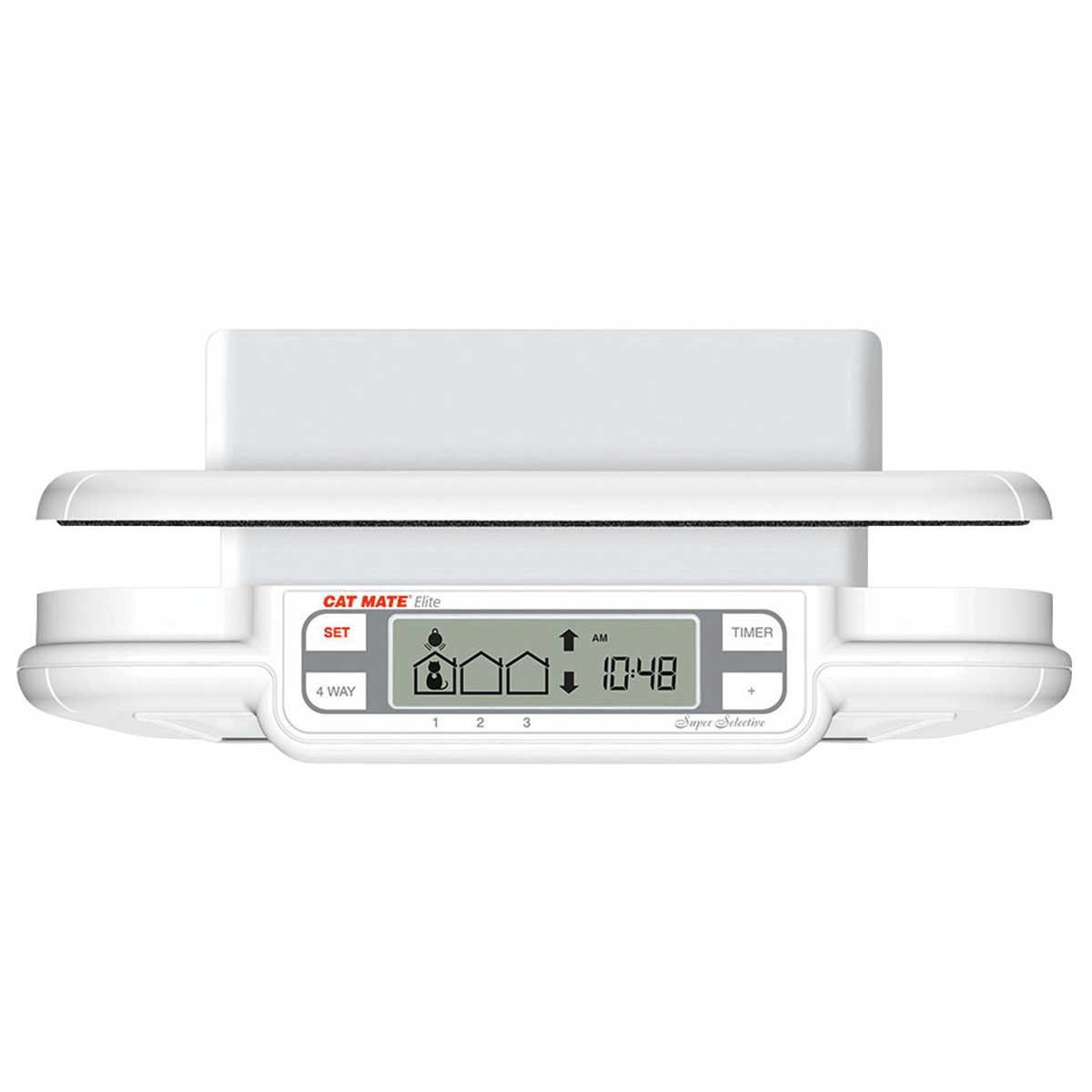 Pet Mate Ușă pentru Pisici 355 Elite Microcip + Temporizator, afișaj