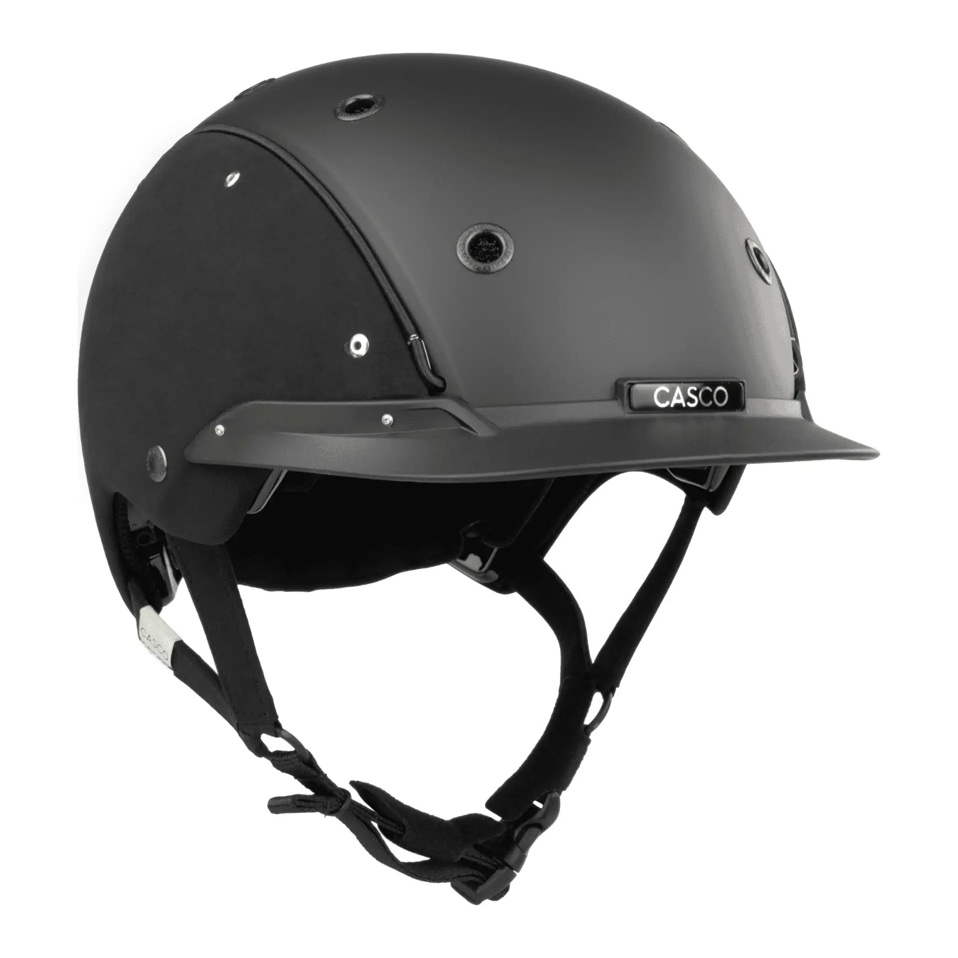Casco Reithelm Champ Precision, sportlicher Reiterhelm mit Helmbox, embellis black, 56-58