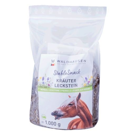 Waldhausen StableSnack Örtslicksten för Hästar, 1 kg