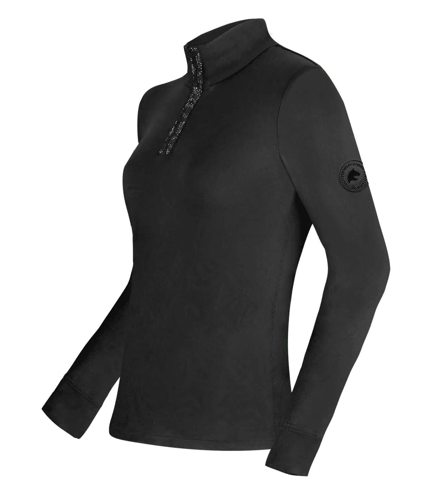 T-shirt technique Esthal ELT, doublure polaire, noir, XXS