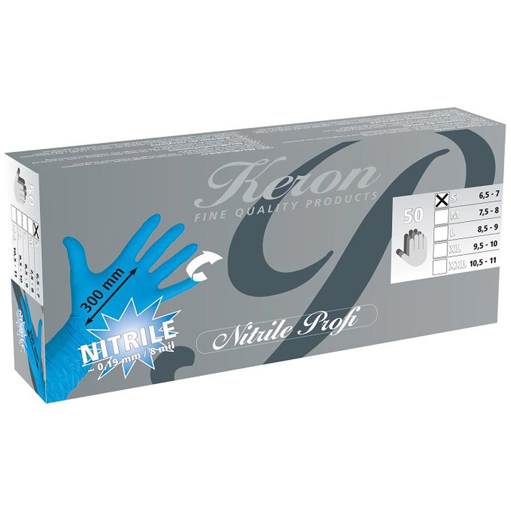 Keron Nitril fejőkesztyű eldobható 300mm 50 db Profi, latexmentes, XXL