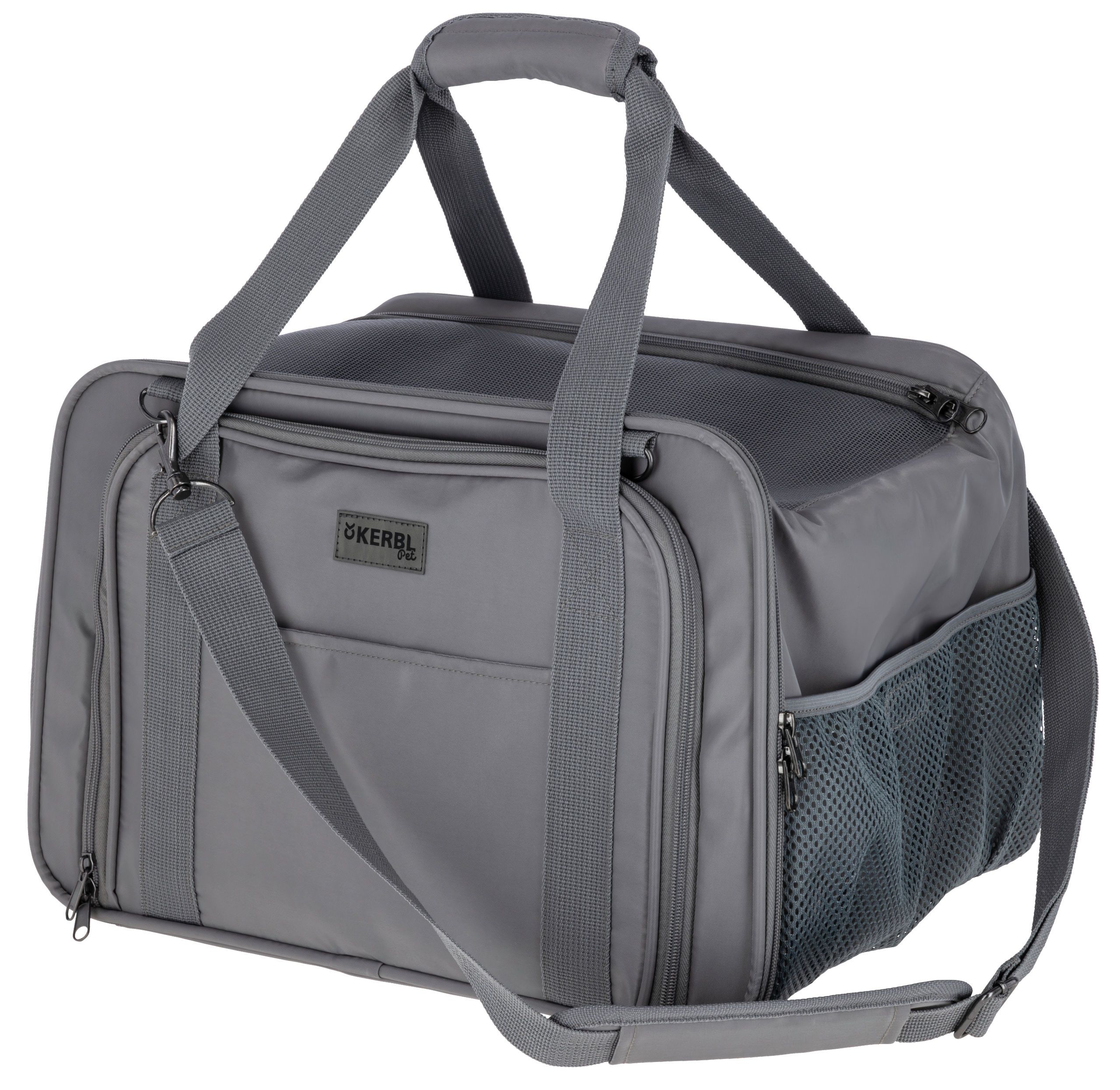 Kerbl Vacation Transporttasche mit Auslauf Hund & Katze, 44x31x30 cm