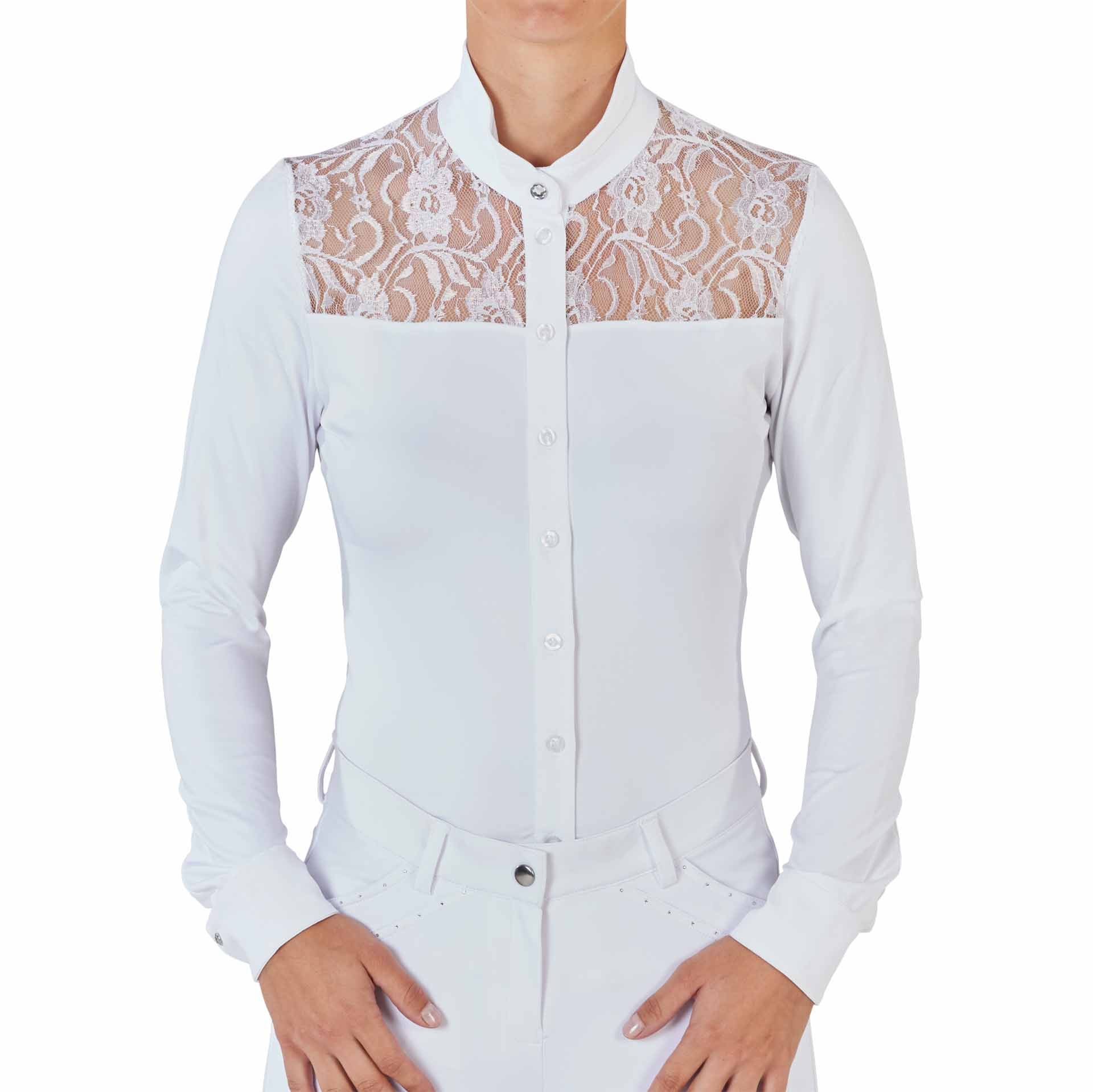 BUSSE Turnier-Shirt NOVARA II, Langarm XS weiß