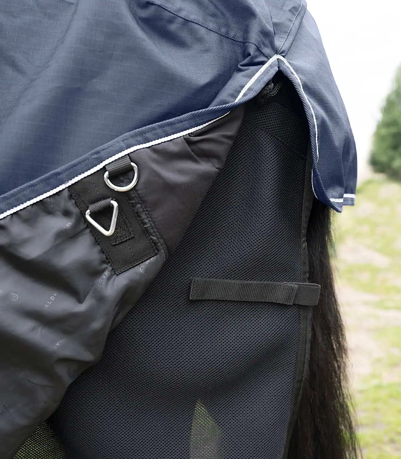 Waldhausen Air Mesh Unterdecke für Pferde, atmungsaktiv, schwarz, 135 cm