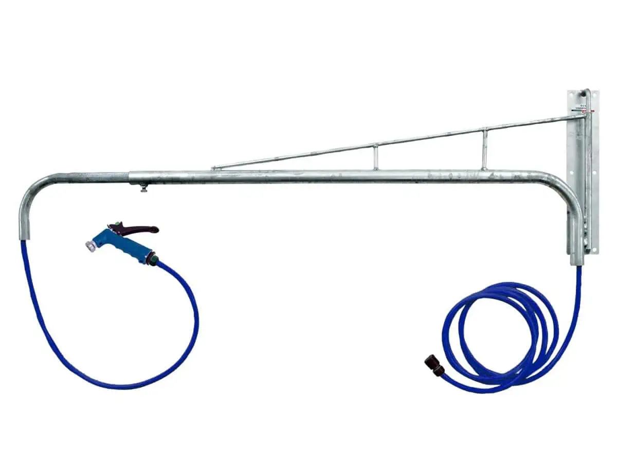 Pferdeabspritzdusche Variabel schwenkbar, 1,2 - 2,3 m