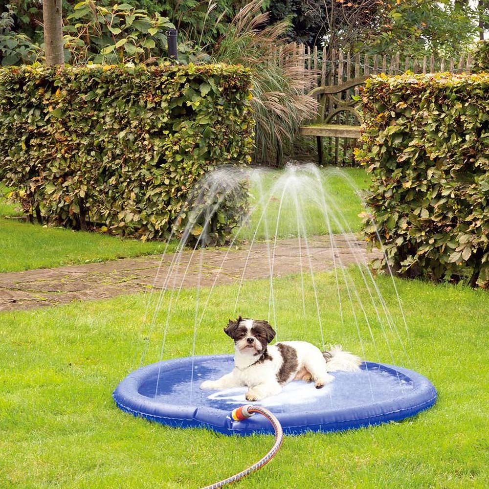 Tapis rafraîchissant chien SPLASH avec pulvérisation d'eau 130 cm