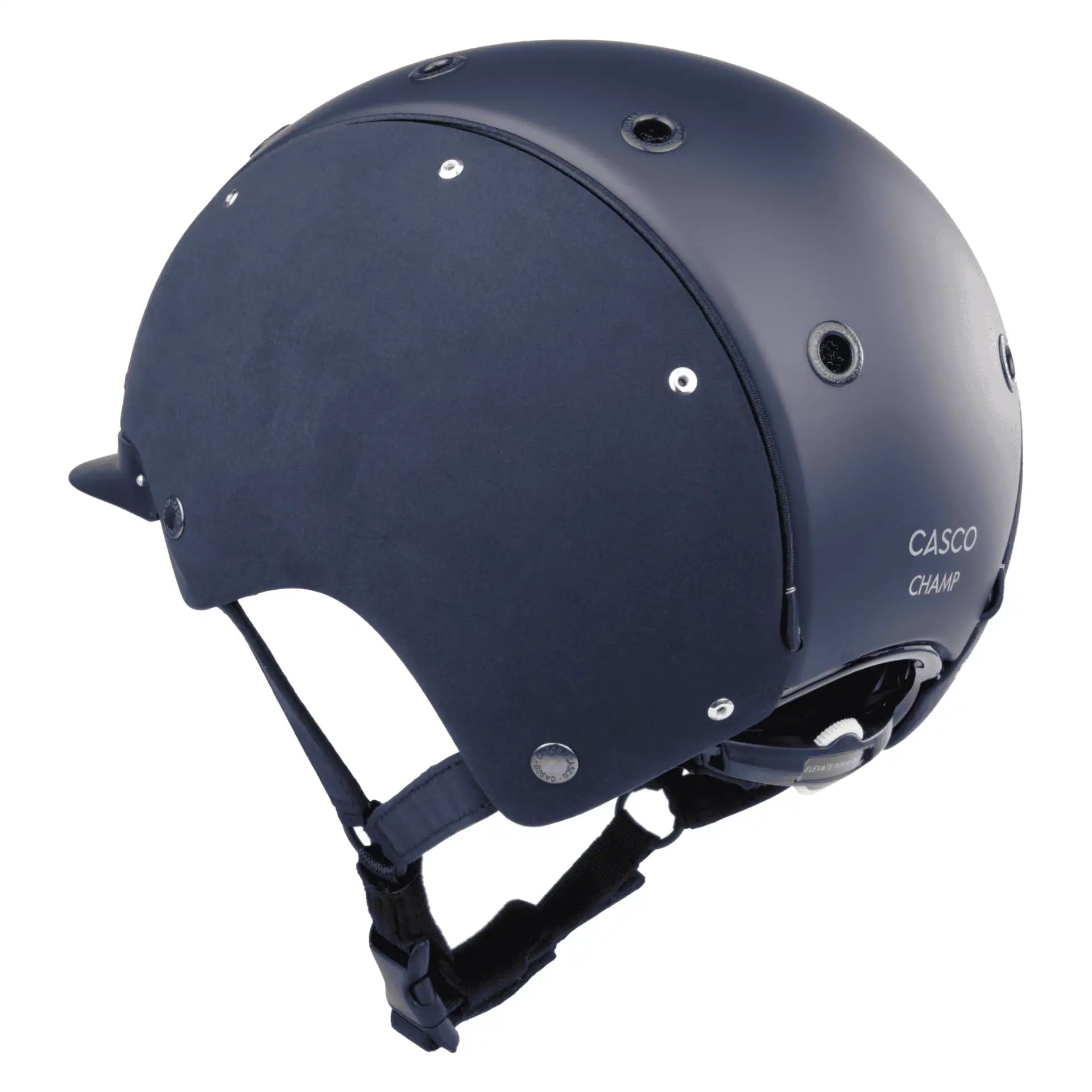 Casco Reithelm Champ Precision, sportlicher Reiterhelm mit Helmbox, 56-58, embellis blue