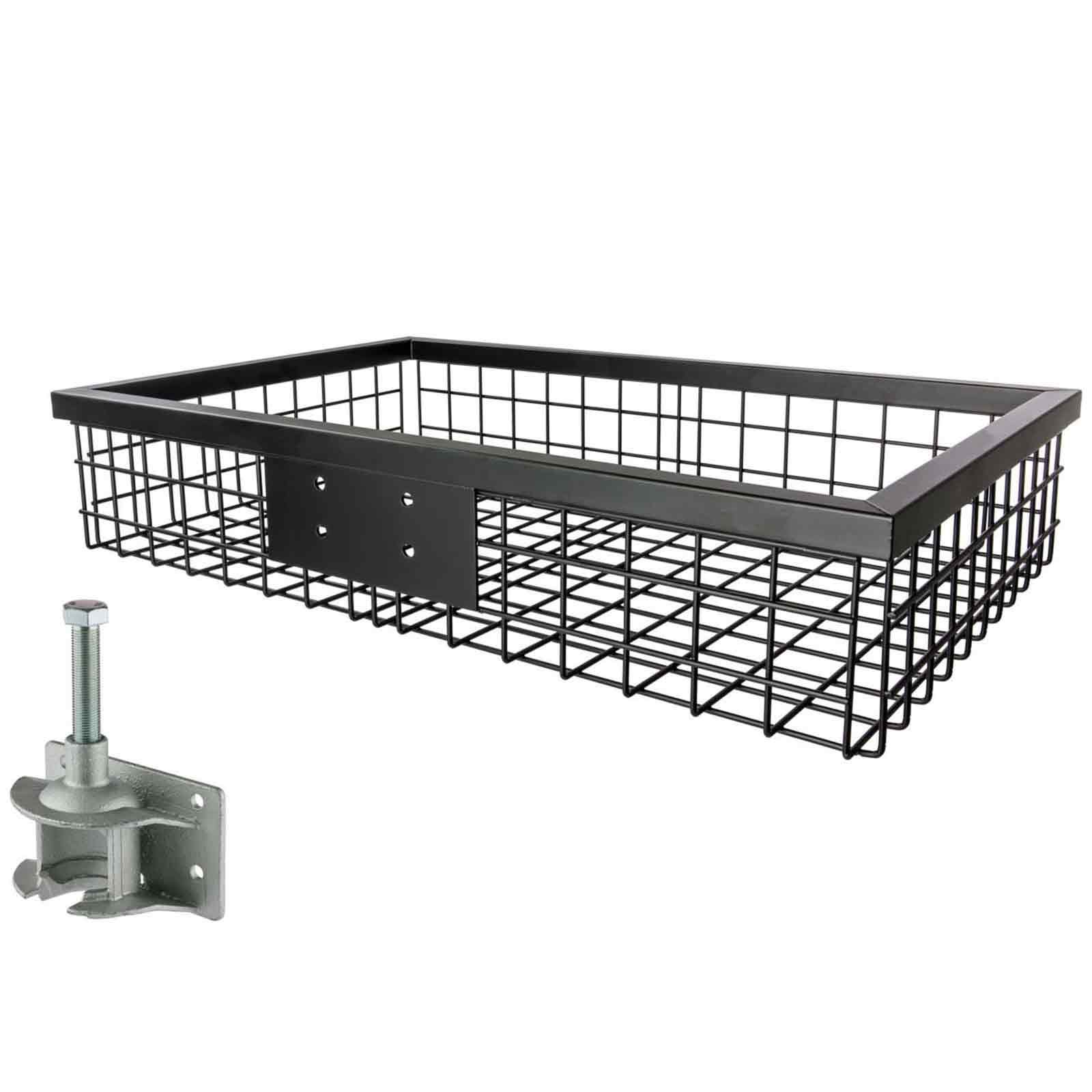 Porte-gibier noir pour attelage de remorque 89x58x18 cm, contenu de la livraison