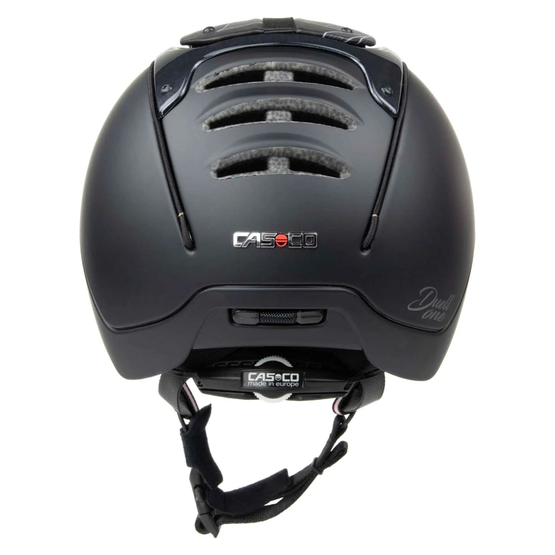 Casco DUELL one lovaglósisak, különleges kiadás széles napellenzővel, hátulnézet