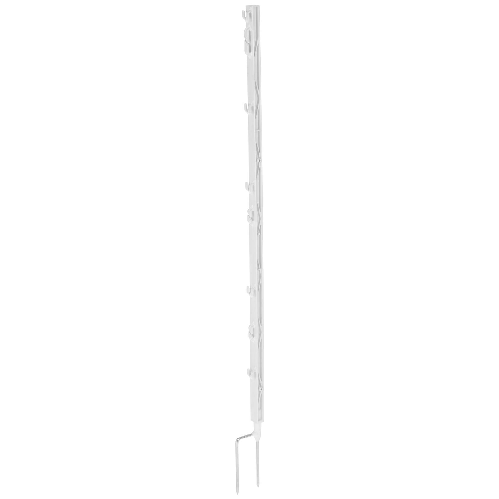 Piquet en plastique 102 cm, double pointe, blanc, pack de 5