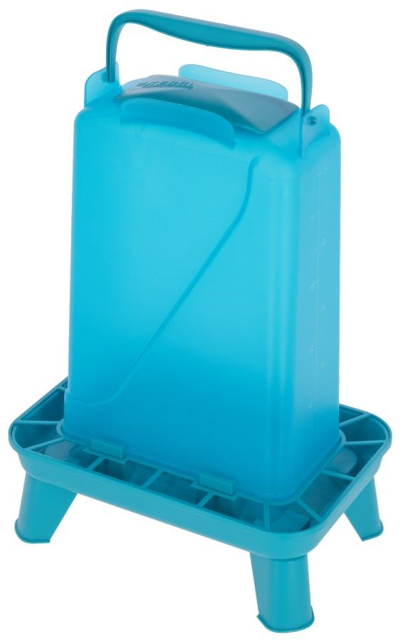 Mangeoire pour volaille Kerbl sur pieds, grille anti-gaspillage, plastique