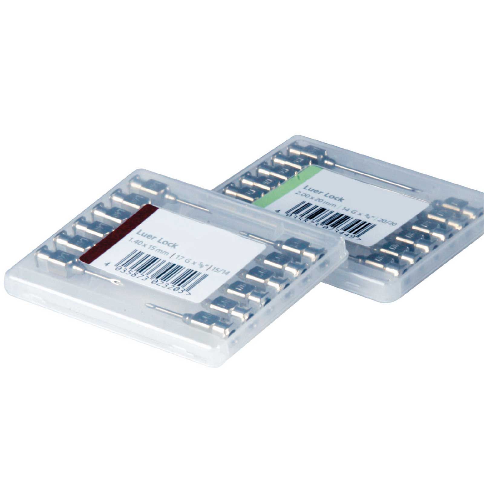 Canule HSW ECO Luer-Lock, acier chrome-nickel inoxydable, réutilisable, 12 pièces, 1,0 mm x 10 mm