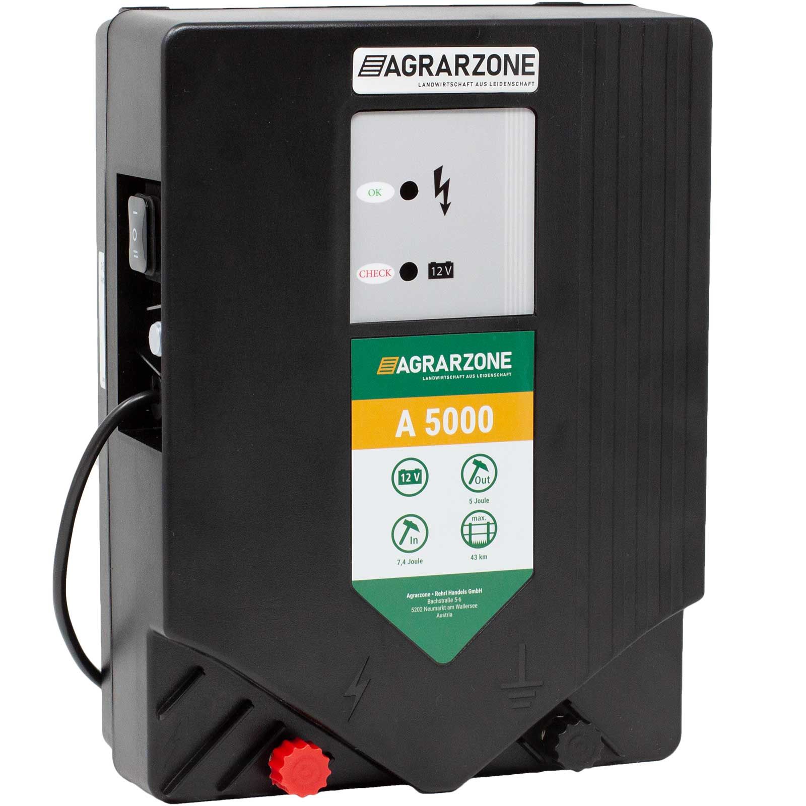 Agrarzone A 5000 Weidezaungerät 12V, 7,5 Joule