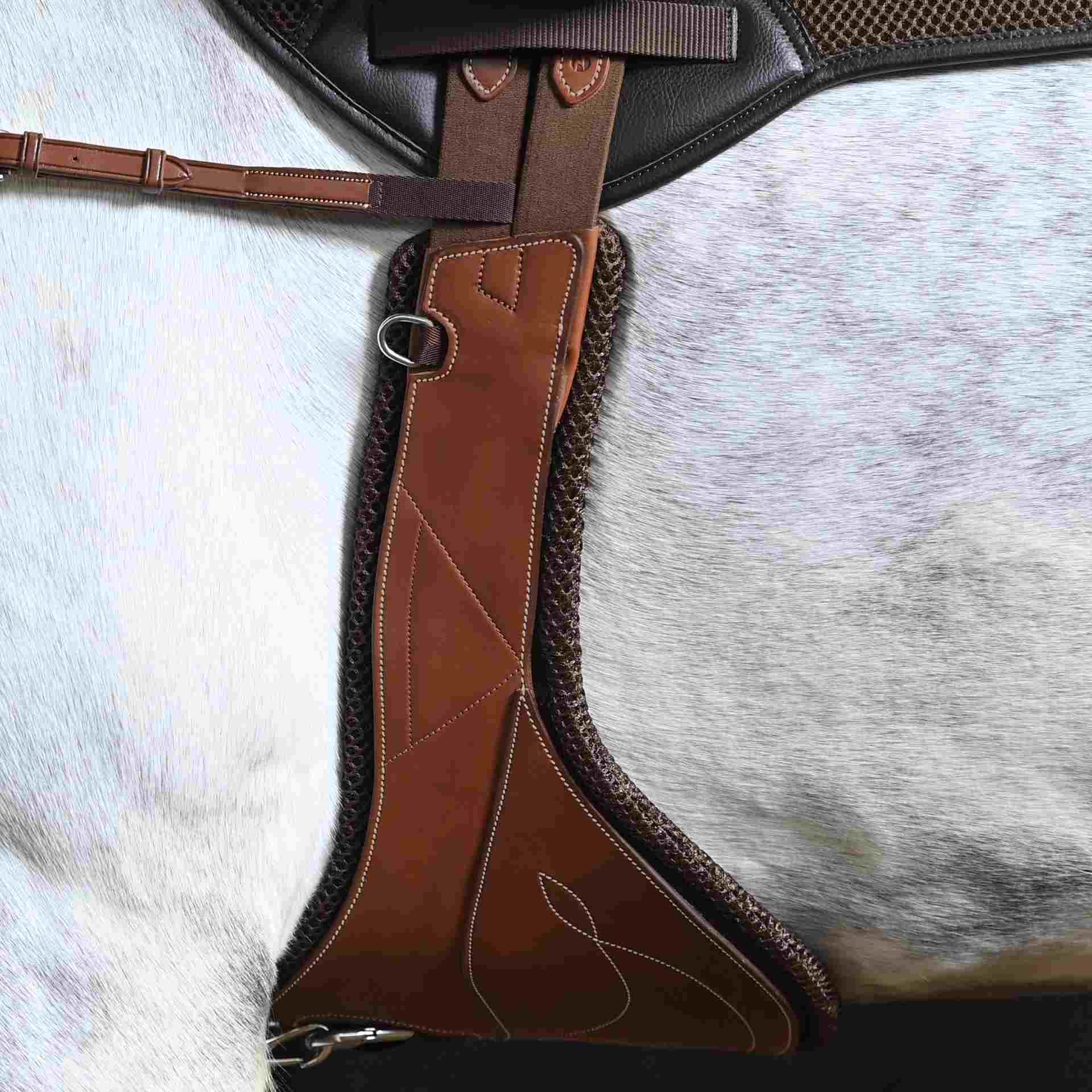 BUSSE sadelgjord TAKE-OFF LINE SG, dobbskydd med 3 dynor, detaljbild