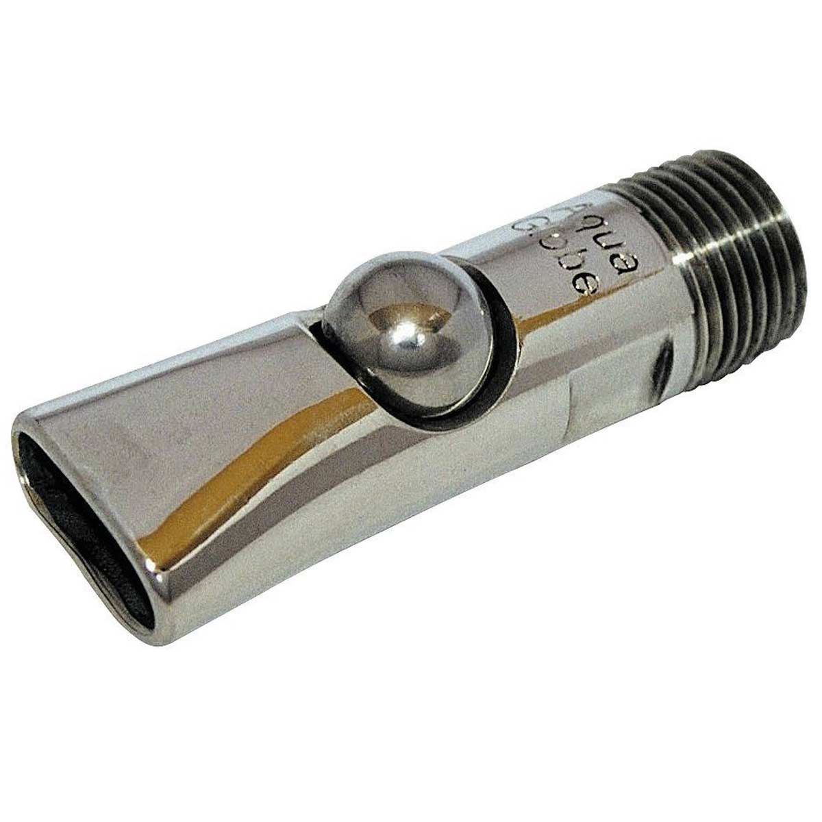 Kerbl Kugelbeißnippel AquaGlobe Edelstahl 1/2", Hochdruck, aus einem Stück, für Sauen