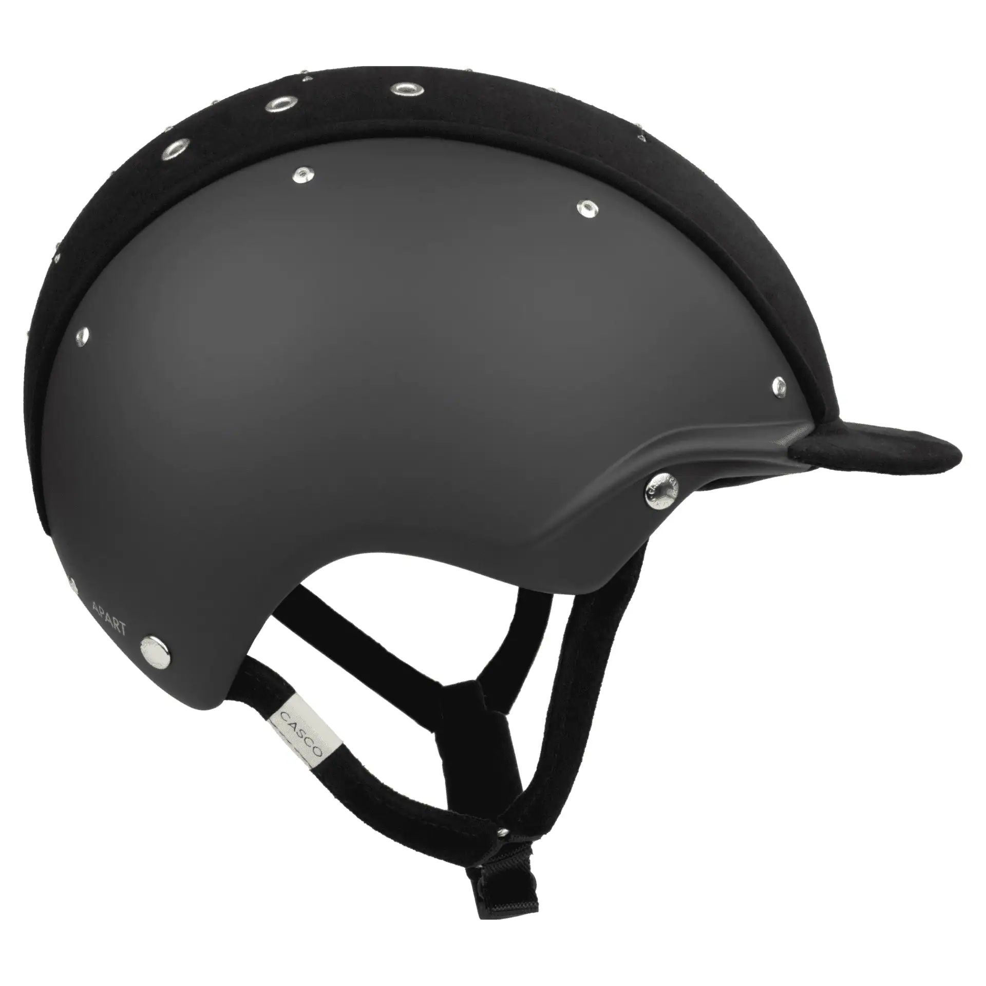 Casco APART Iconic lovaglósisak, lakk & velúr kivitelben, kristályokkal, hátulnézet