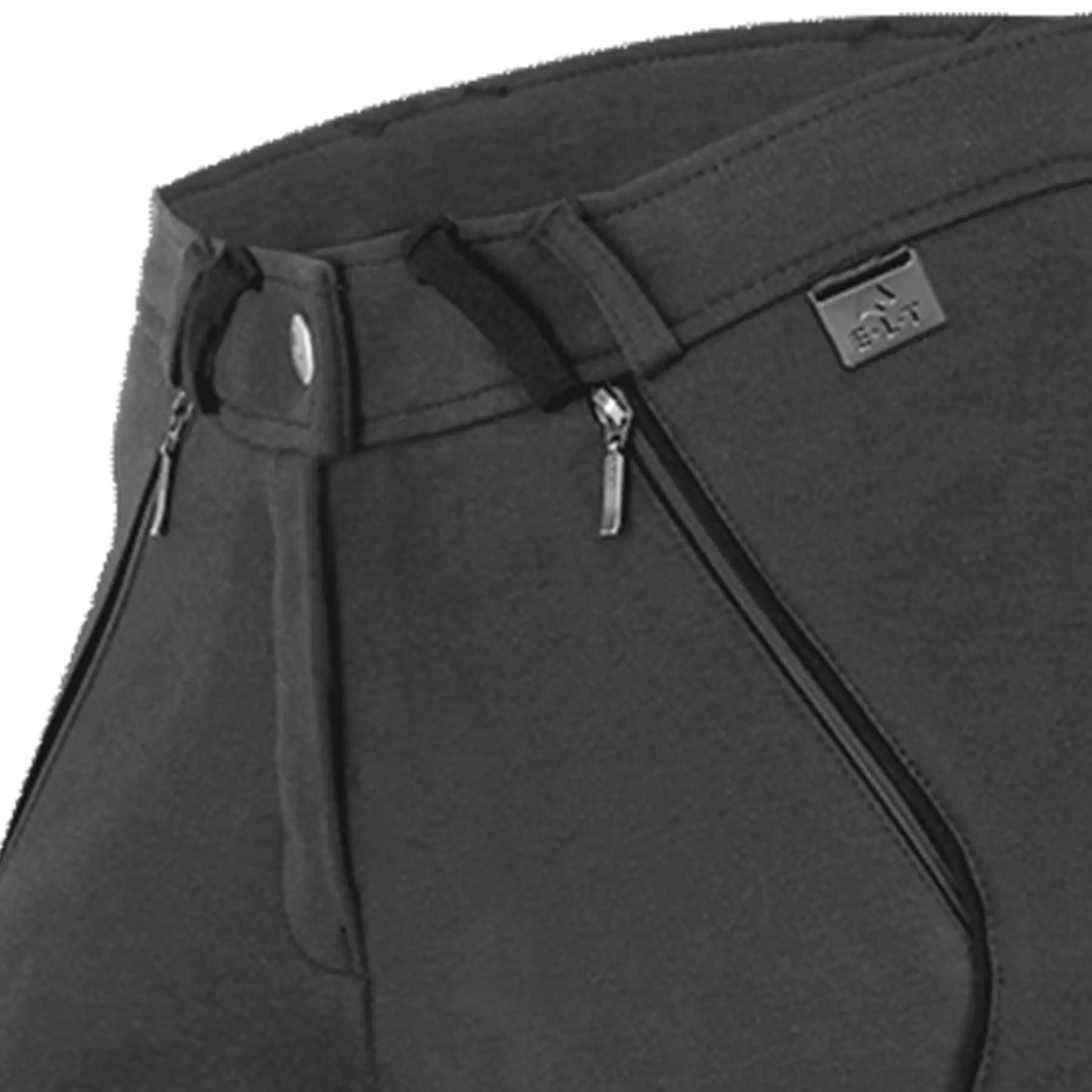 Pantalon d'équitation ELT Fenja, fond intégral enfant avec paillettes, asphalte 34