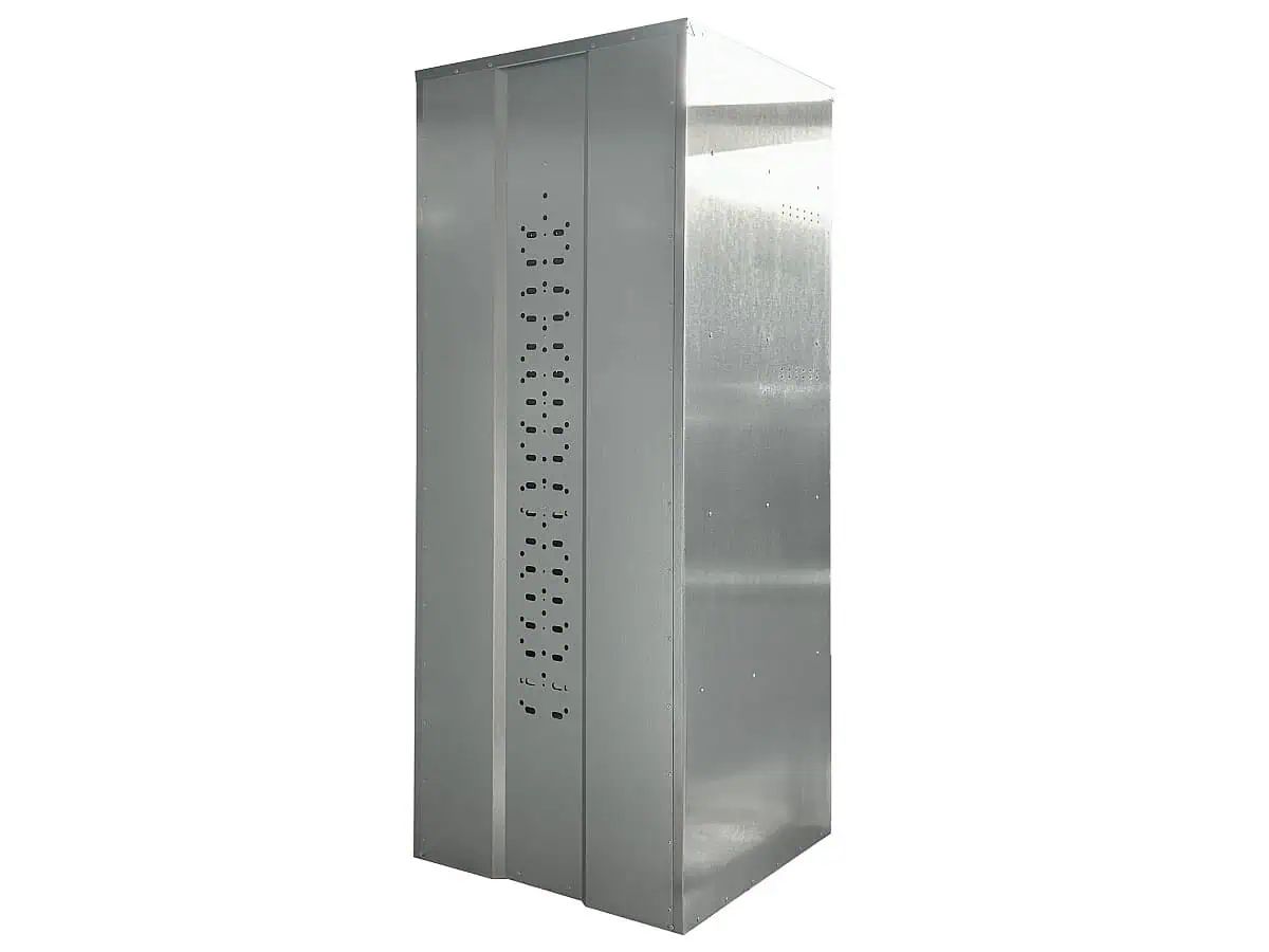 Growi Universalschrank für Reitausrüstung, Sattelkammer-Aufbewahrung, Vorhängeschloss, 190 x 75 x 75 cm