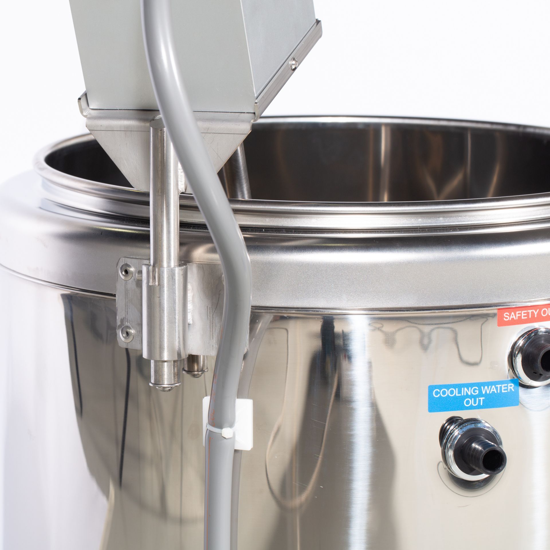 Milky Midi Mix Pastorizzatore, caldaia per formaggio e yogurt, 230V, dettaglio, attacco