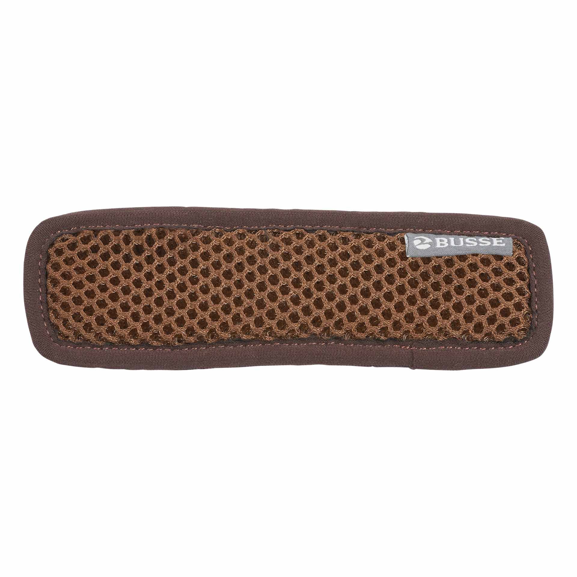 Pad de muserolle BUSSE 3D AIR EFFECT, court, respirant, FULL marron