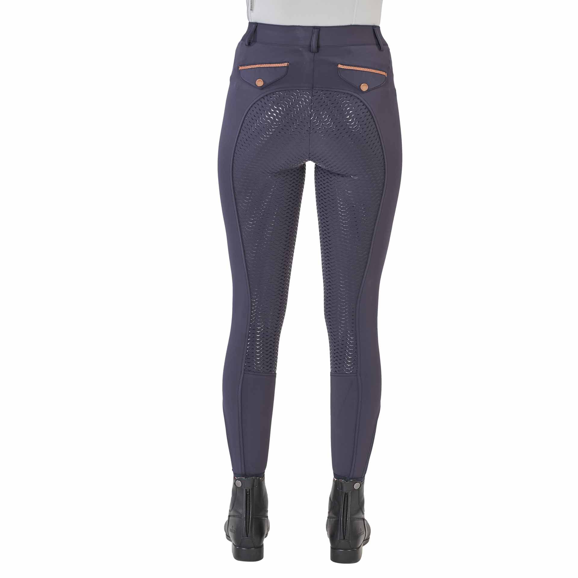 BUSSE Pantaloni Equitazione MALIKA Donna, Grip Silicone Totale, vista posteriore