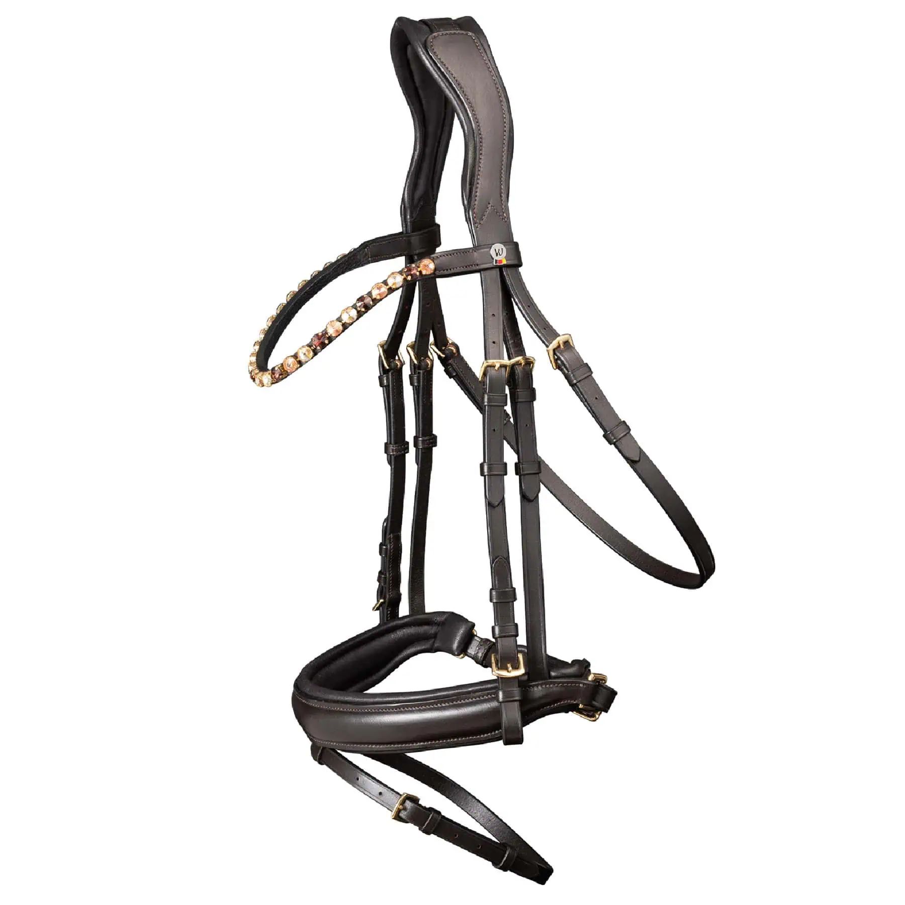 Briglia Waldhausen X-Line Goldheart, combinata svedese