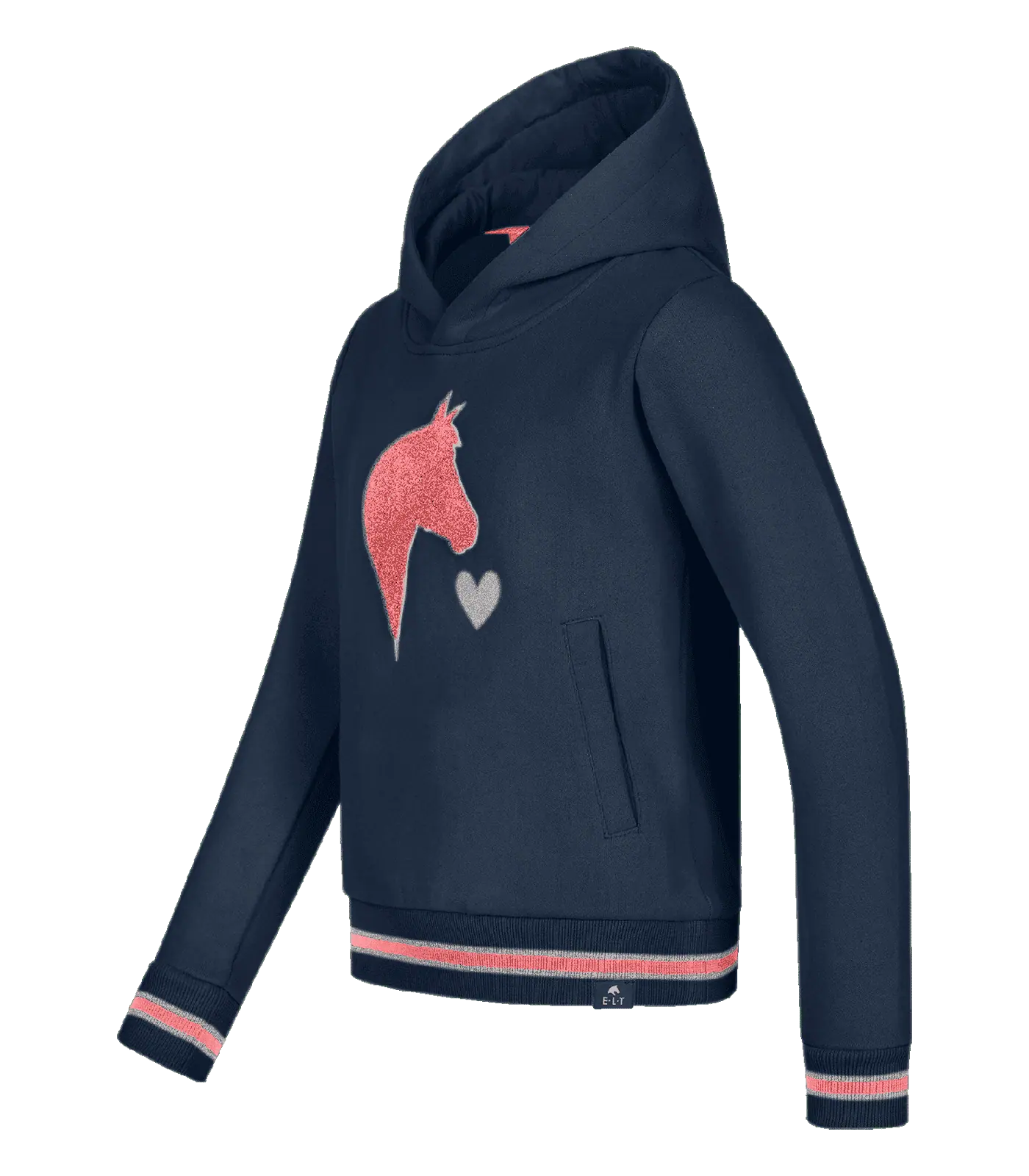 ELT Hanorac lucky lea copii 104/110 albastru miezul nopții/Lucky Heart