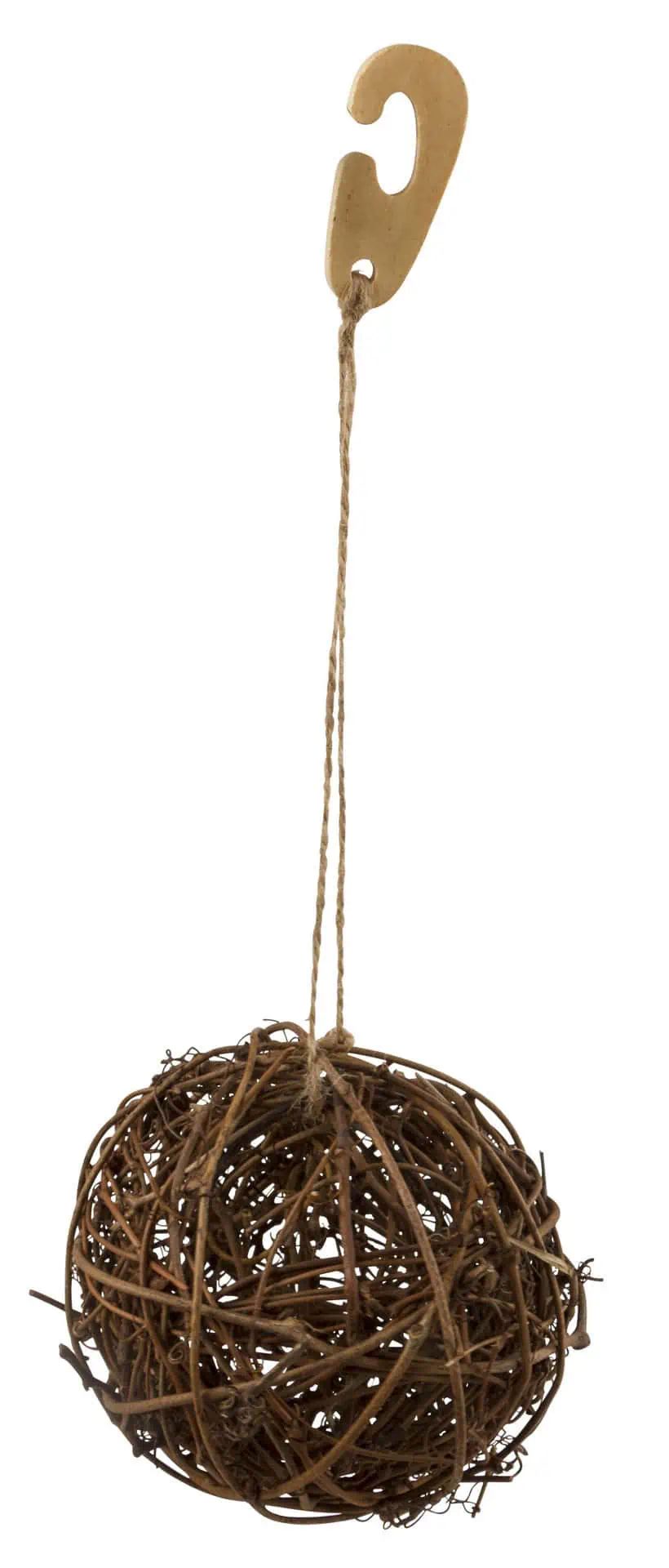 Kerbl Weidenball für Nager, Ø 9 cm, zum Befüllen mit Futter, für gesunde Zähne