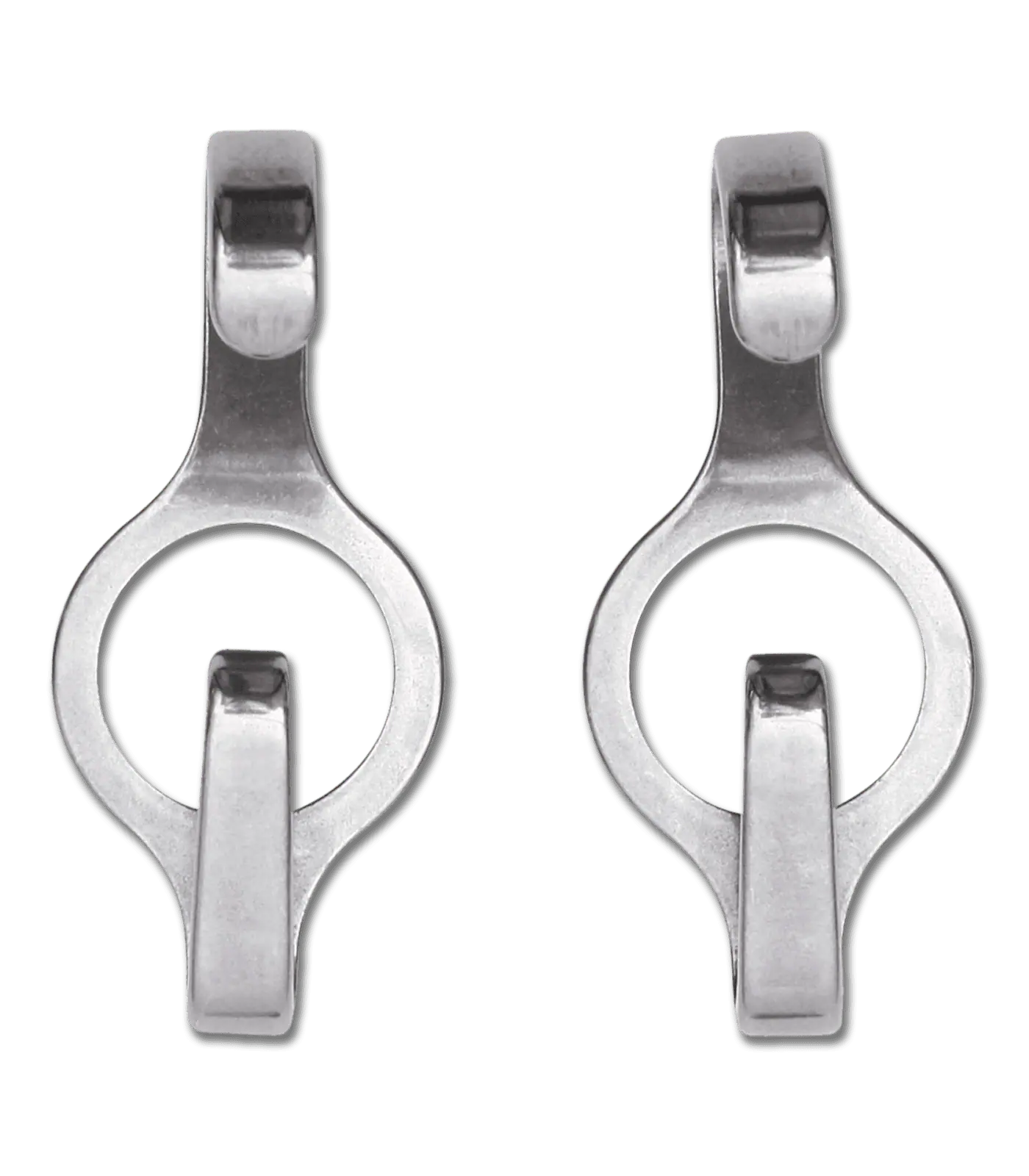 CIRCLE Curb Chain Hooks, Pair