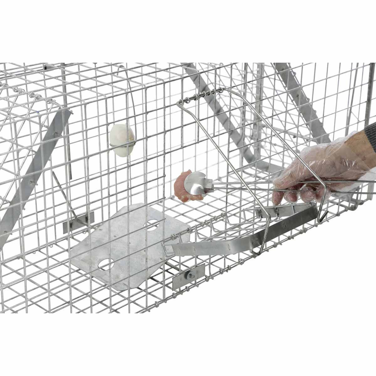 Kerbl Alive Predator Super dobozcsapda, élő csapda horganyzott fémből, 118 x 33 x 42 cm