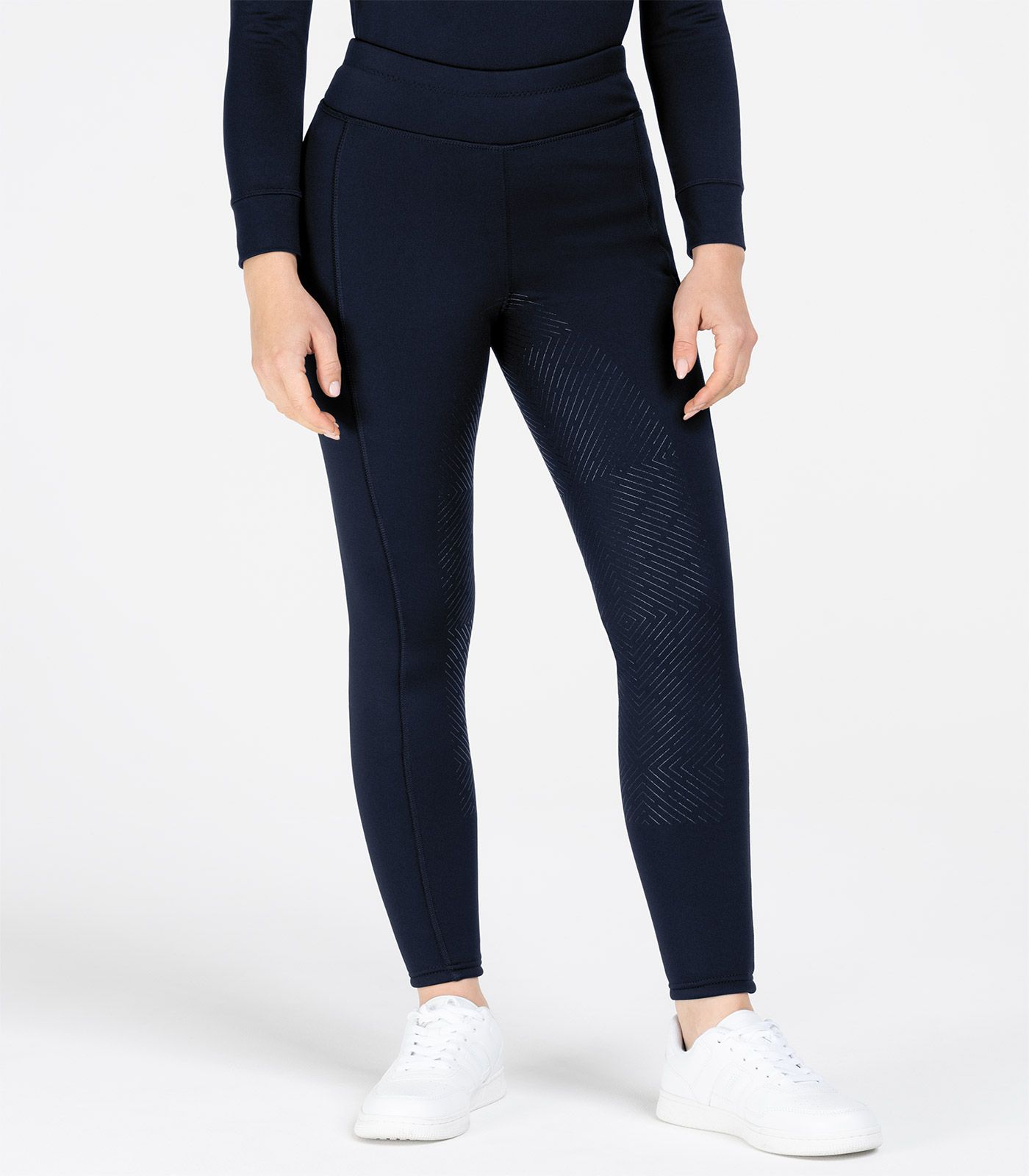 ELT Rica termo ridtights med helsilikon, teddyfodrade, djupblå 116