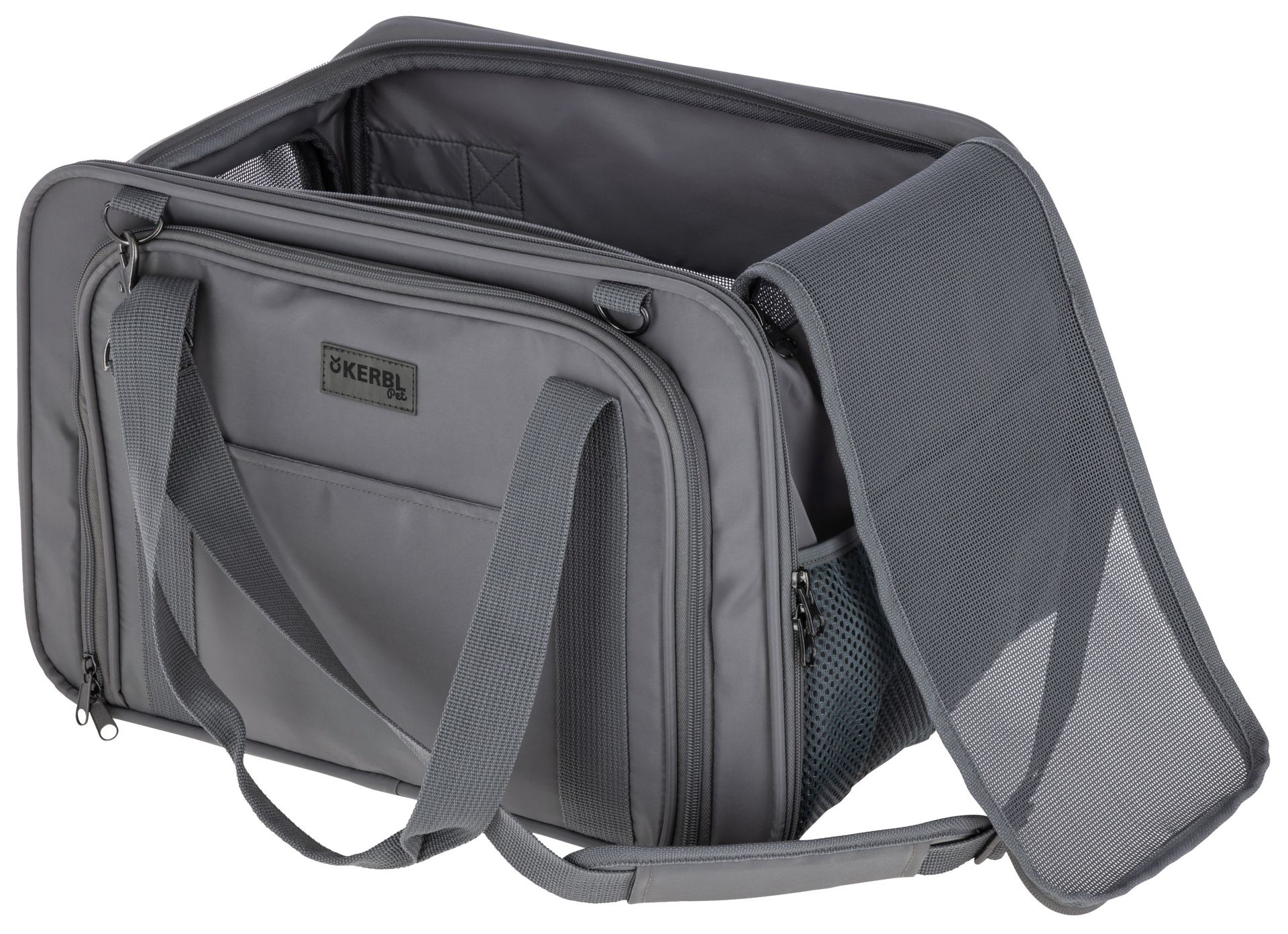 Kerbl Vacation Transporttasche mit Auslauf Hund & Katze, 44x31x30 cm, Detailansicht