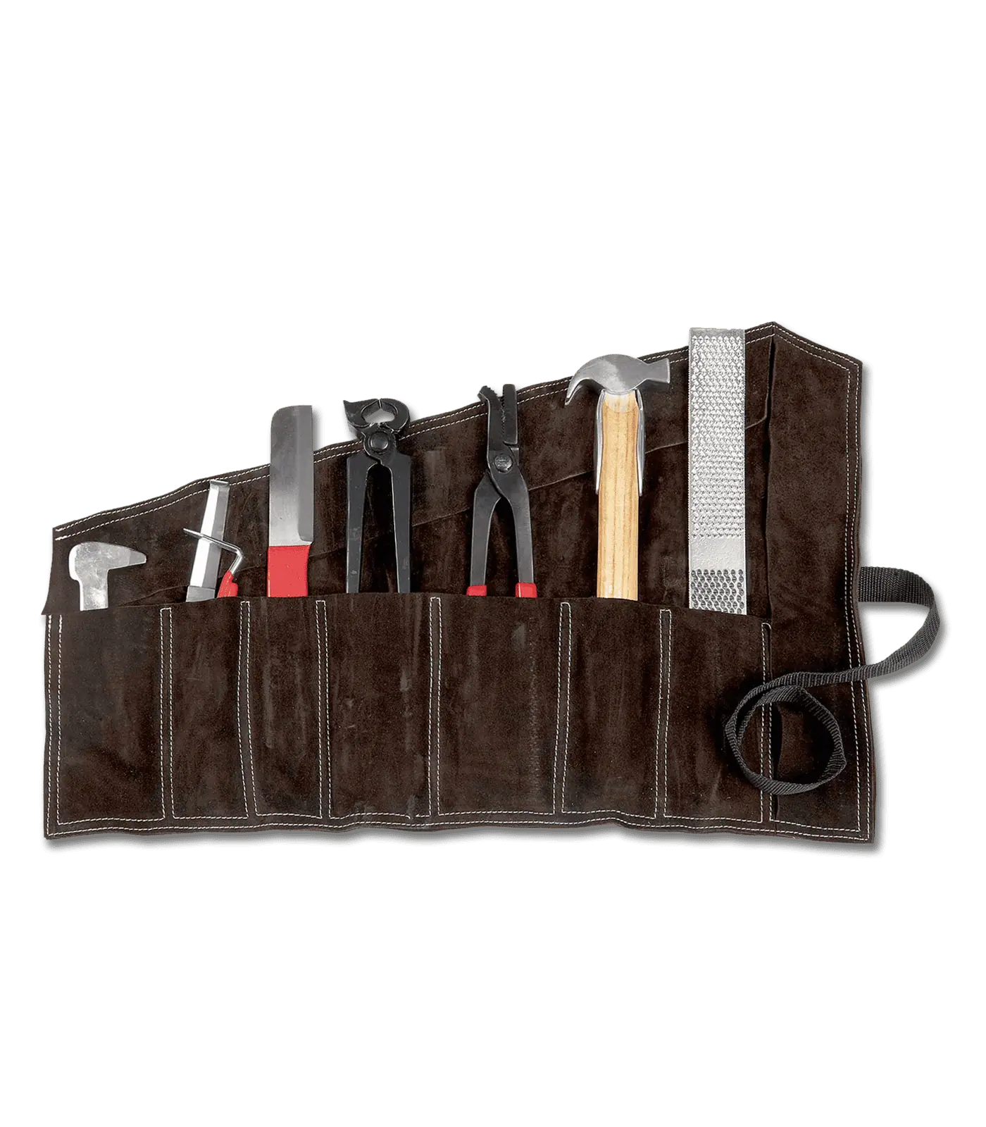 Waldhausen Garnitură de Potcovit în Etui de Piele, 8 Piese, conținutul pachetului