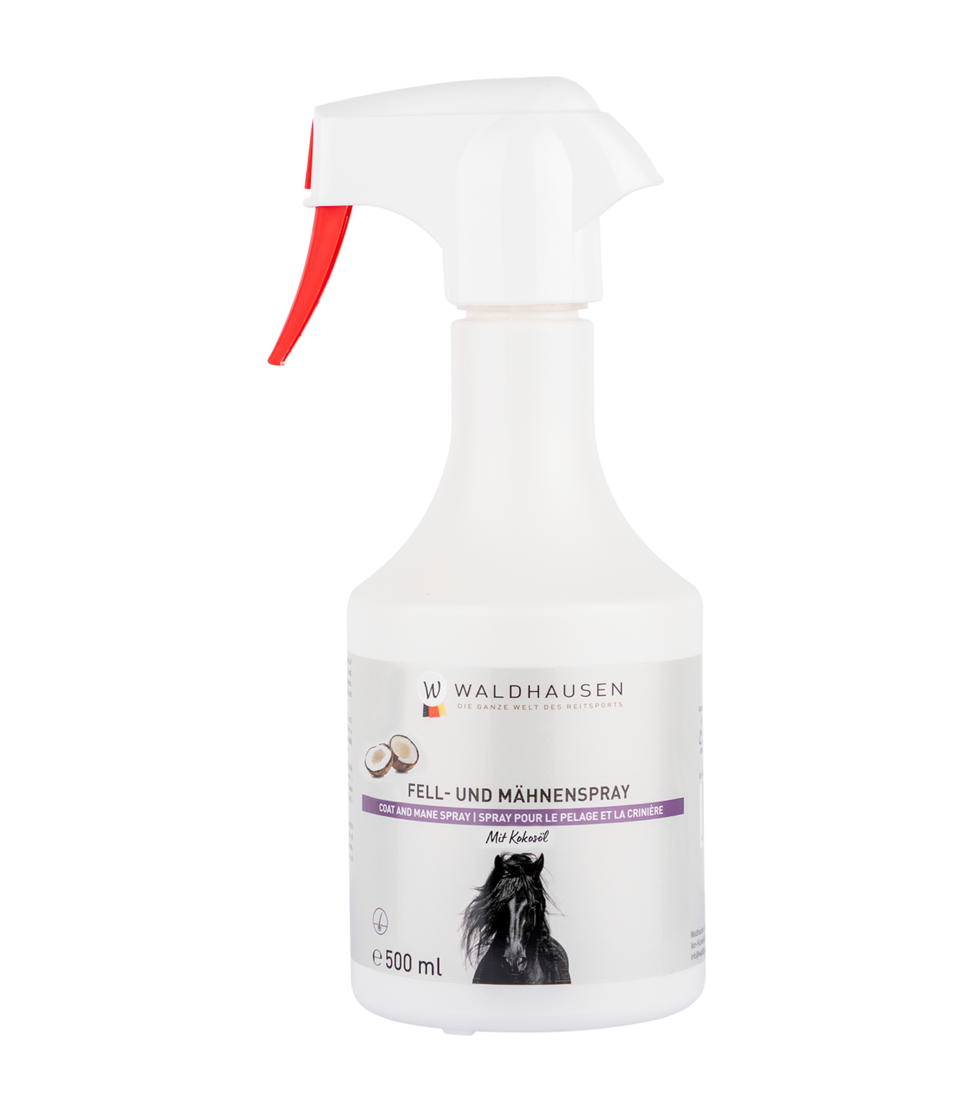 Waldhausen Spray Poil et Crinière à l'Huile de Coco, 500 ml