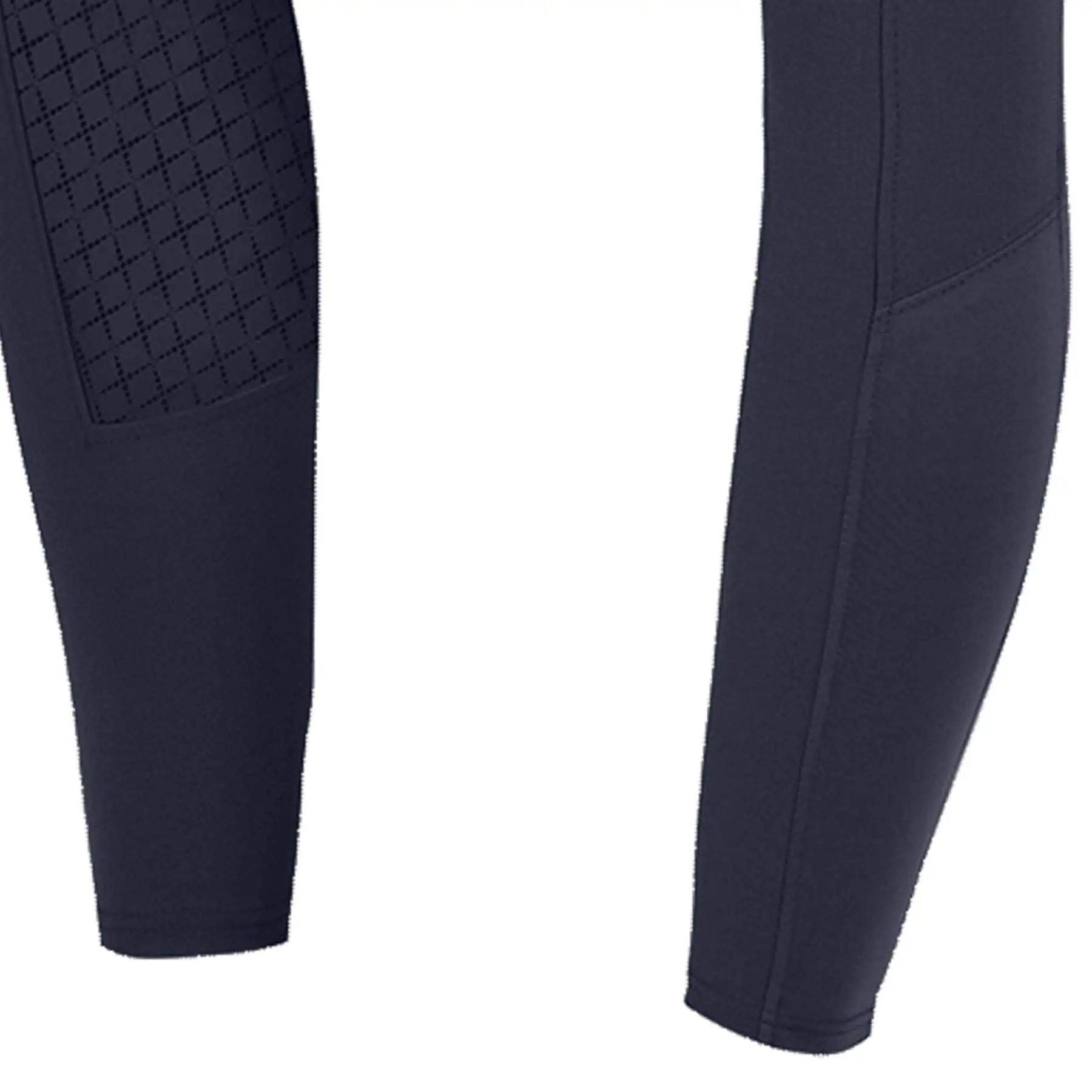 Pantalon d'équitation ELT Micro Sport en silicone, fond intégral, bleu nuit, 46