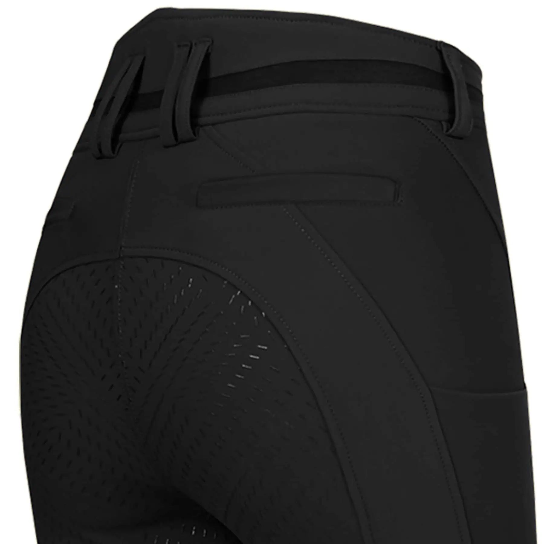 Pantalon d'équitation ELT Maja Glam Curved High Waist Fond Intégral, Femme, noir D38