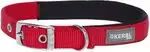 Rotes Hundehalsband mit gepolsterter Innenseite und Metallschnalle