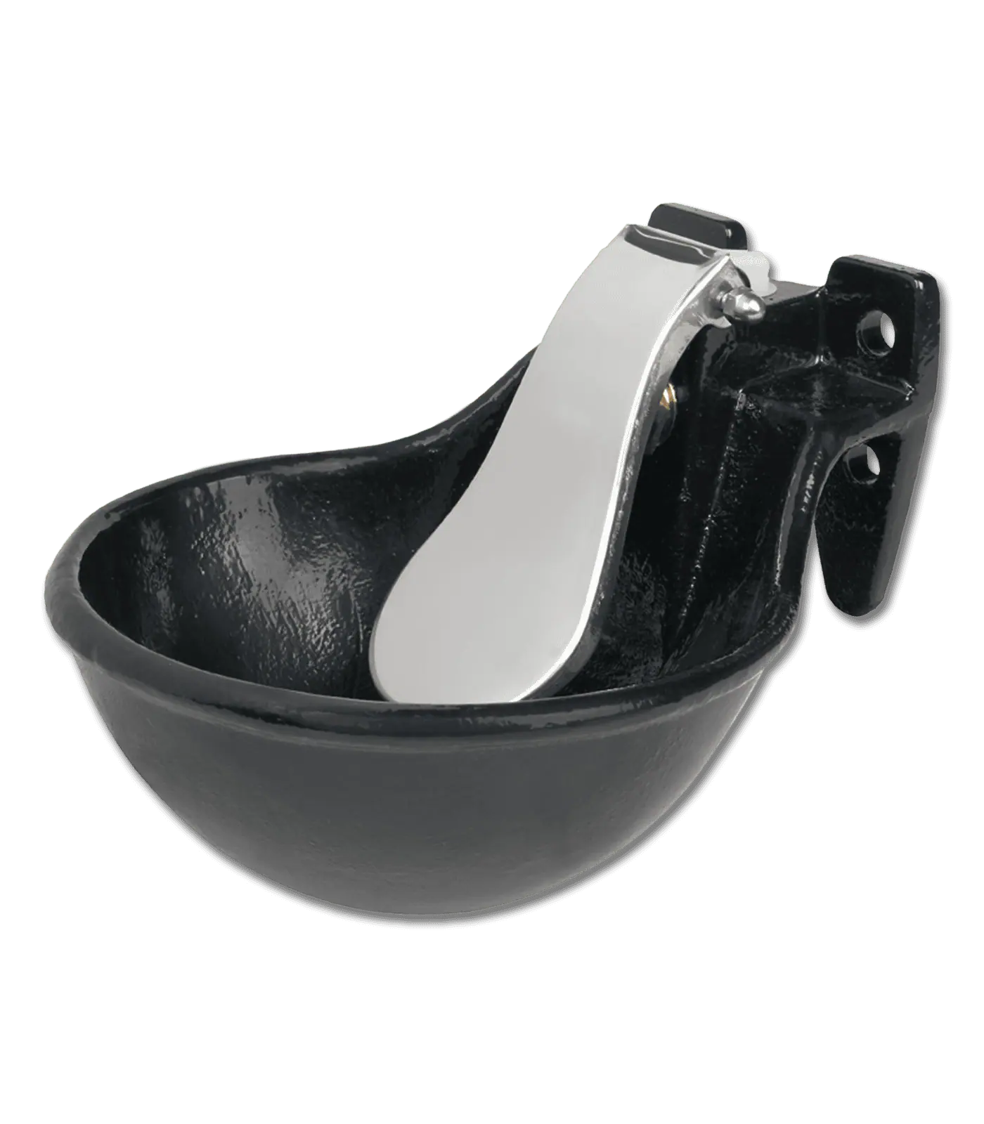 Waldhausen Abreuvoir à palette en métal avec languette inox, noir