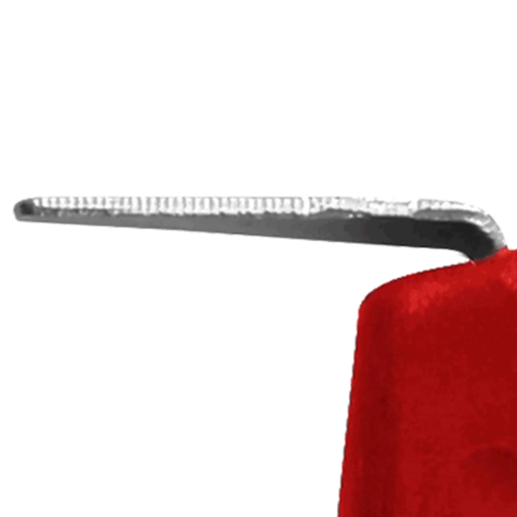 Cure-pied Grippy Waldhausen avec brosse, soies rigides, 16 cm, rouge/gris