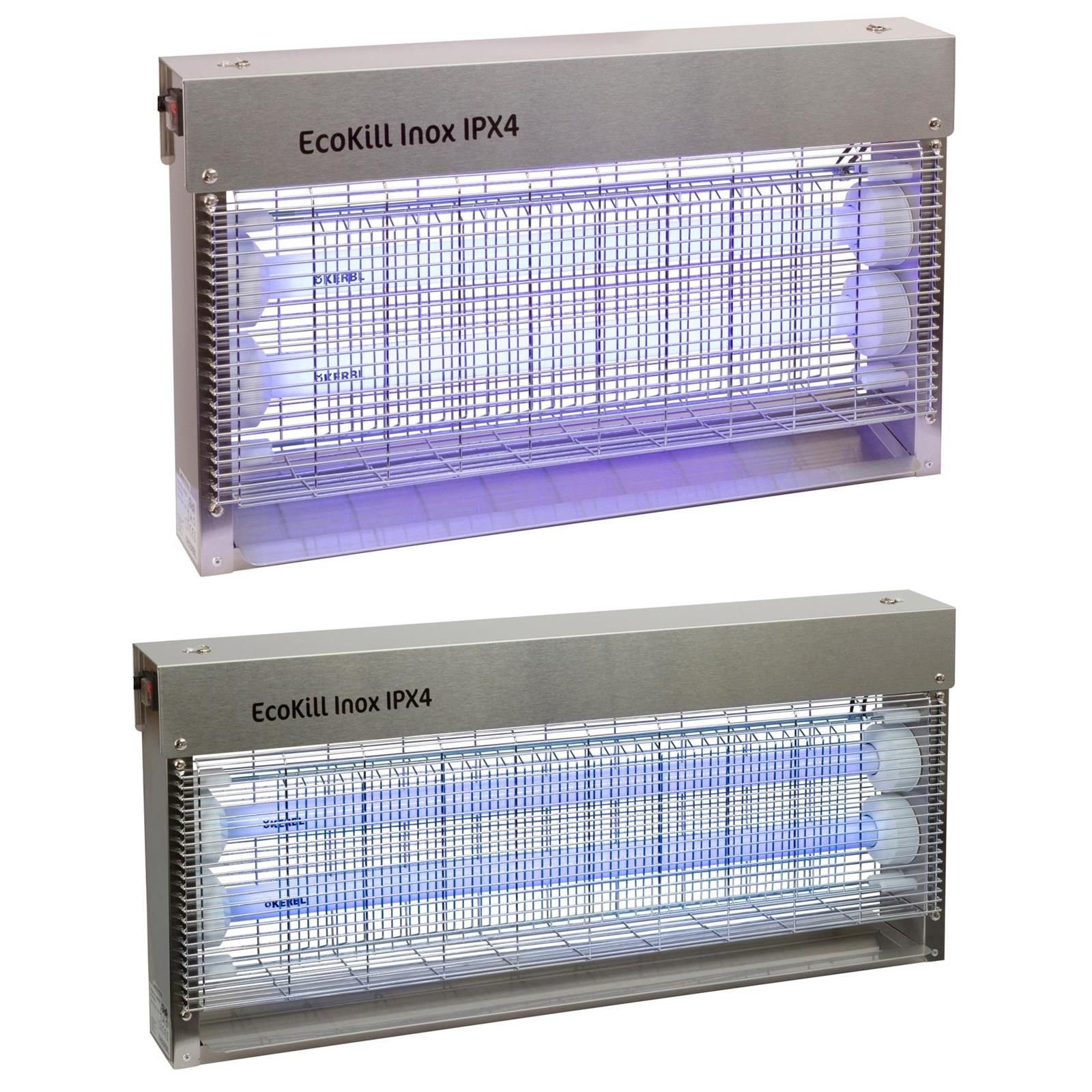 Tue-mouches électrique EcoKill Inox ipx4 Protection contre les éclaboussures d'eau