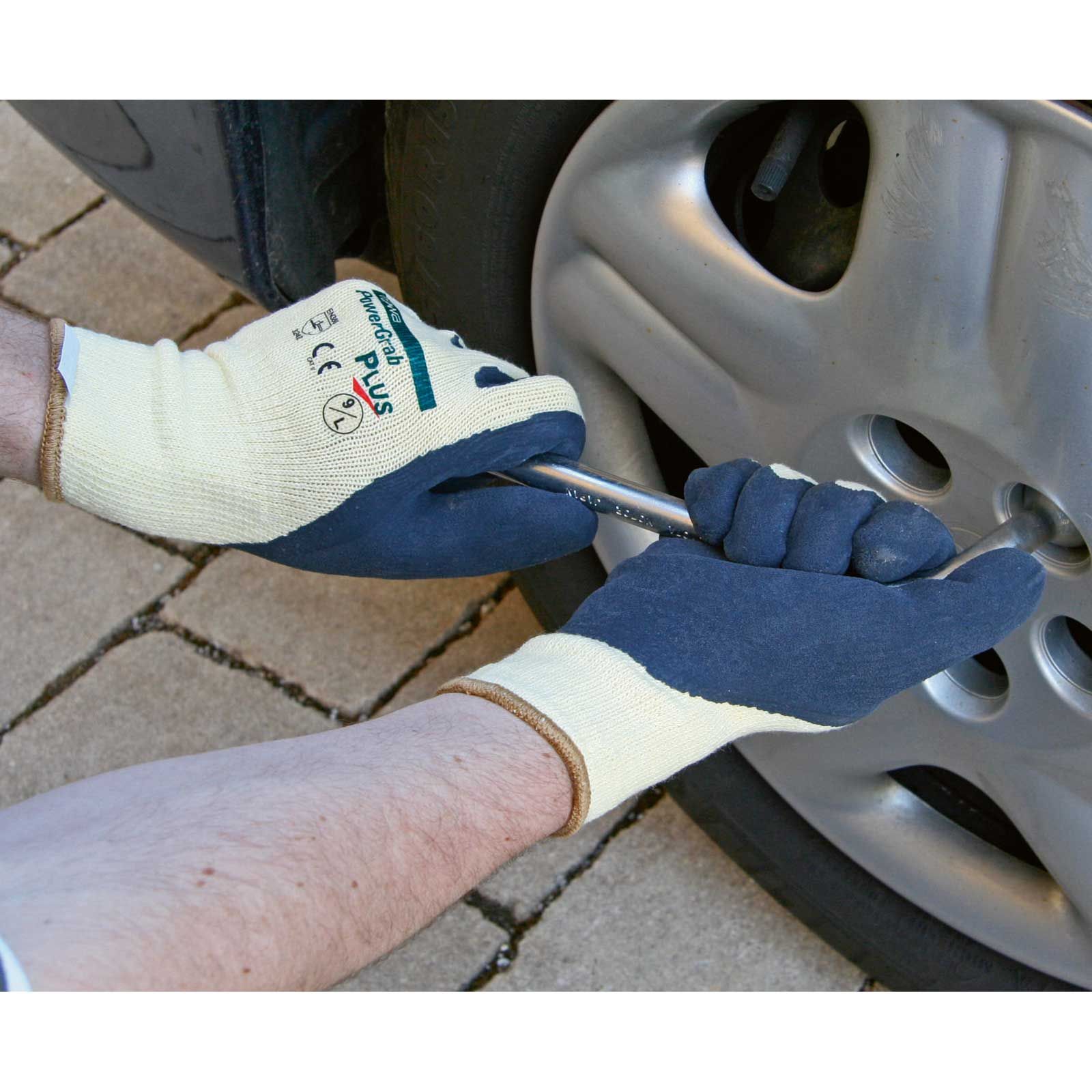 Keron PowerGrab Plus munkakesztyű, latex bevonatú kötött, méret 9